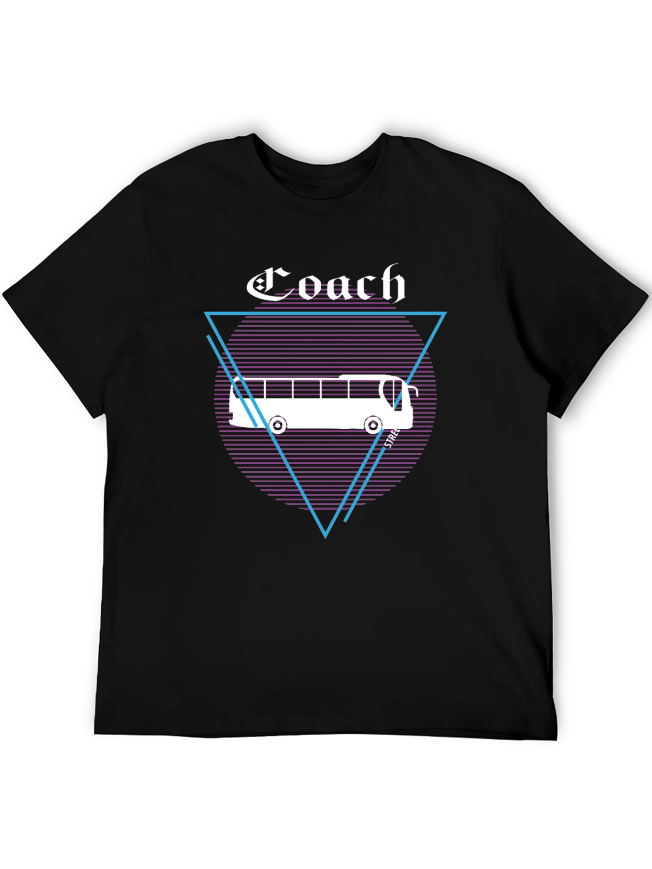 Coach Graphic T-Shirt - Retro Bus Design