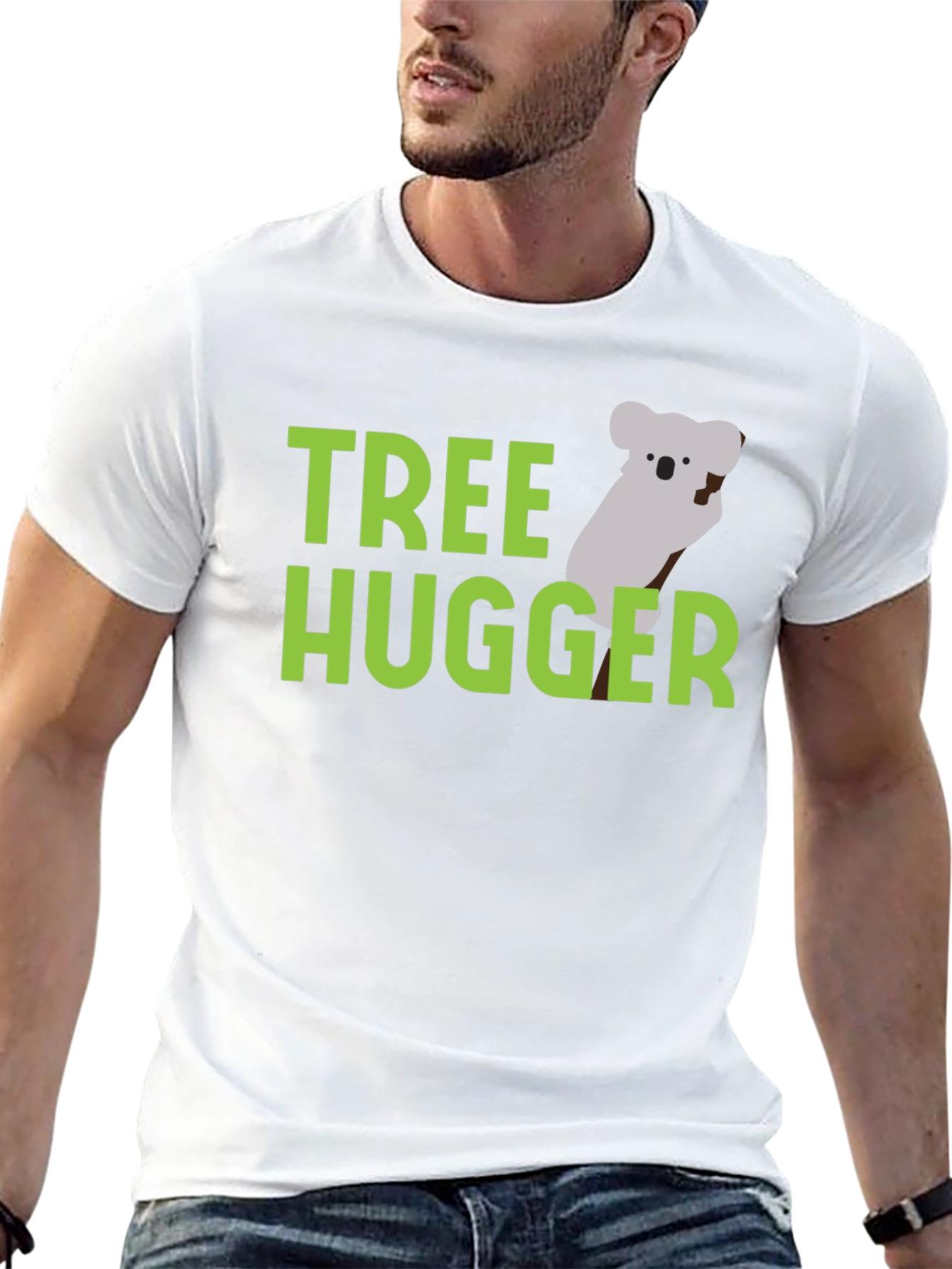 Tree Hugger Koala Graphic T-Shirt