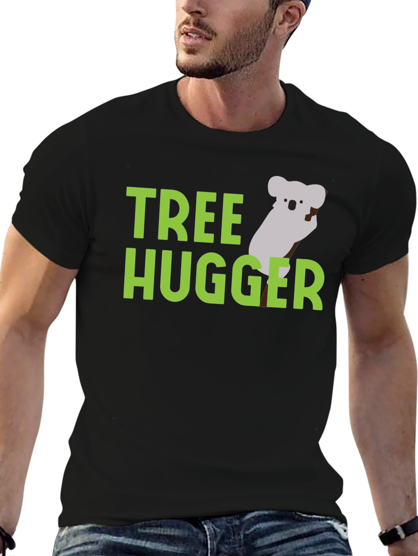Tree Hugger Koala Graphic T-Shirt