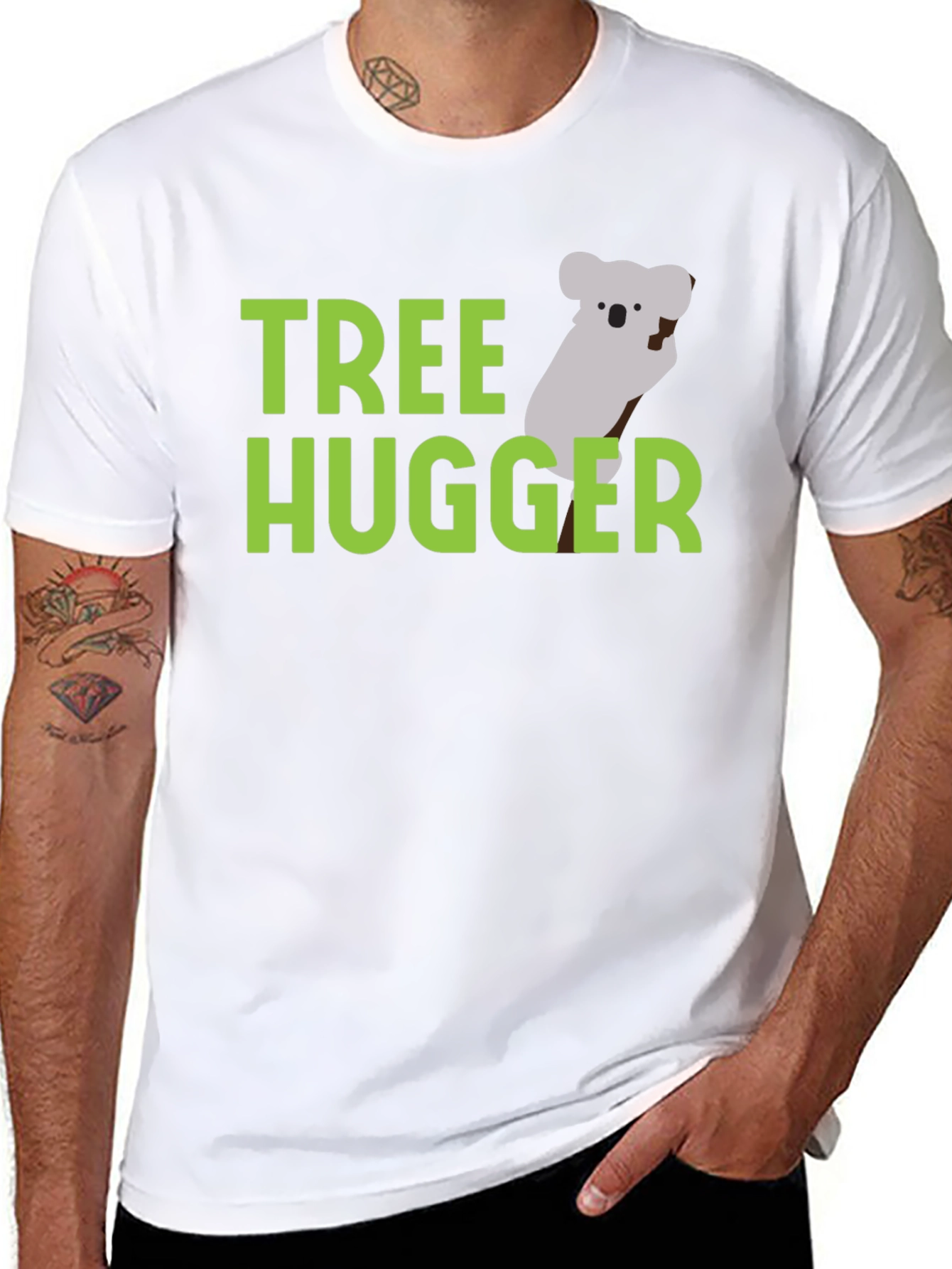 Tree Hugger Koala Graphic T-Shirt