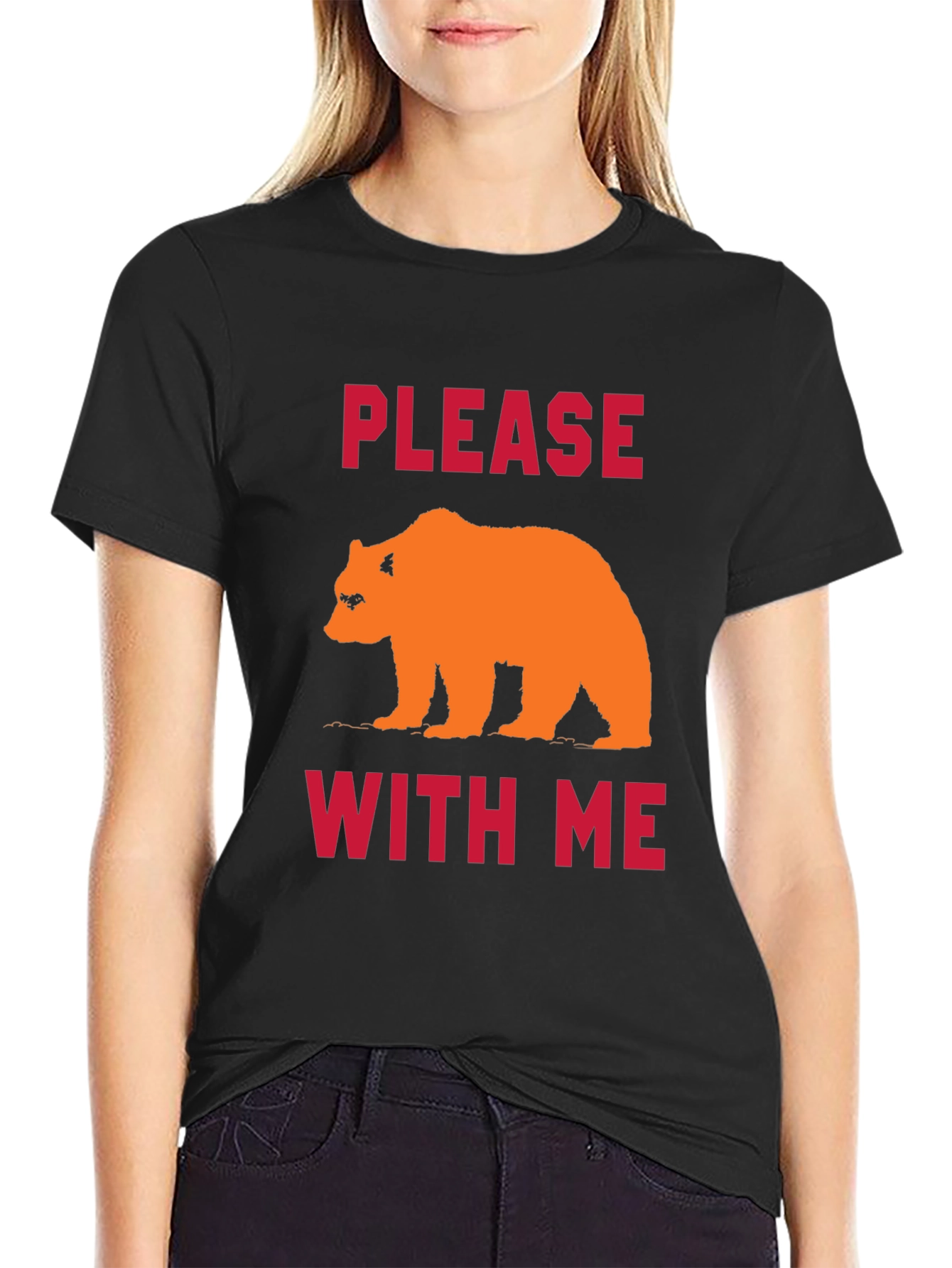 Please Bear With Me Graphic Tee - Black
