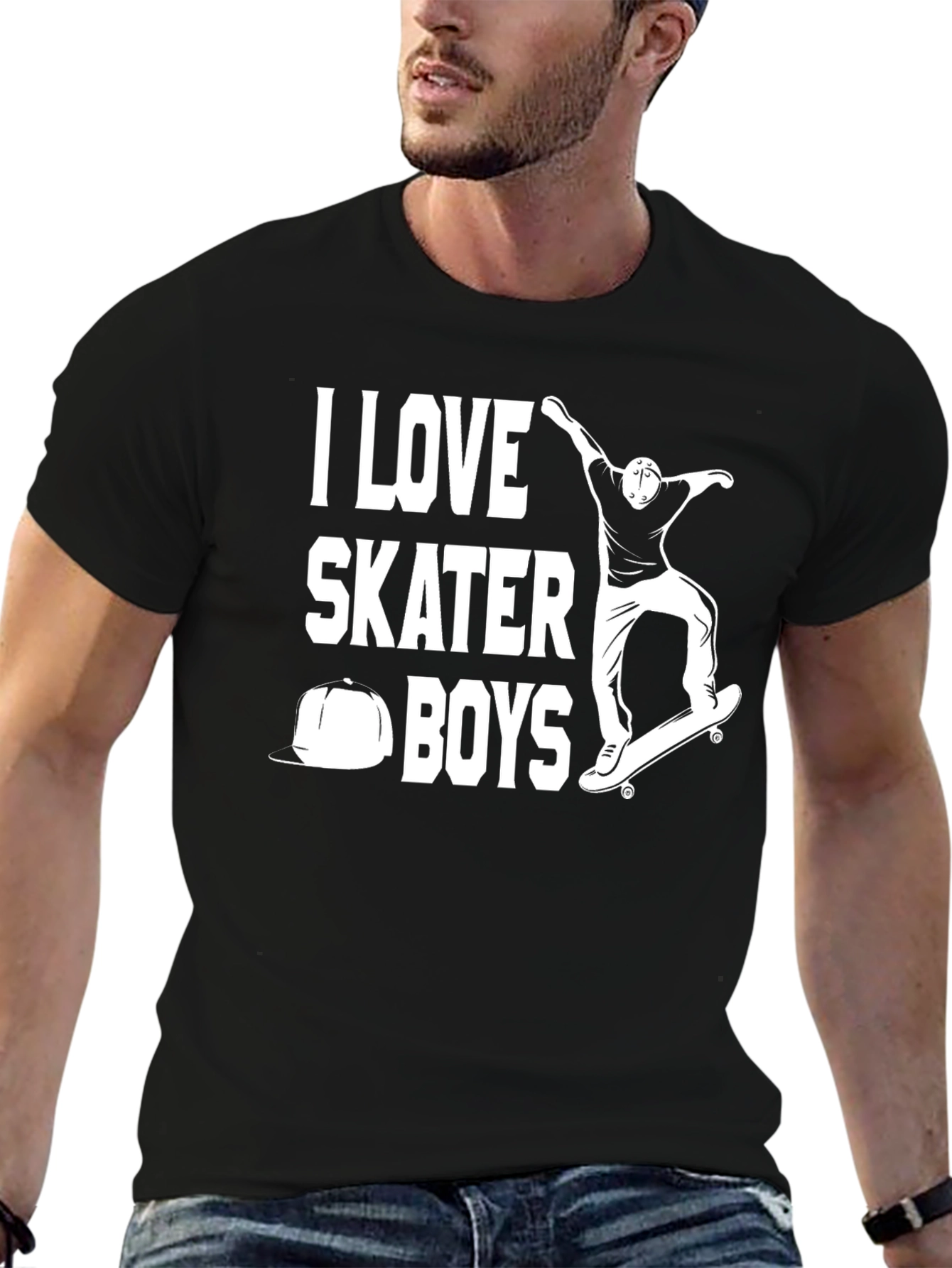 I Love Skater Boys Graphic Tee