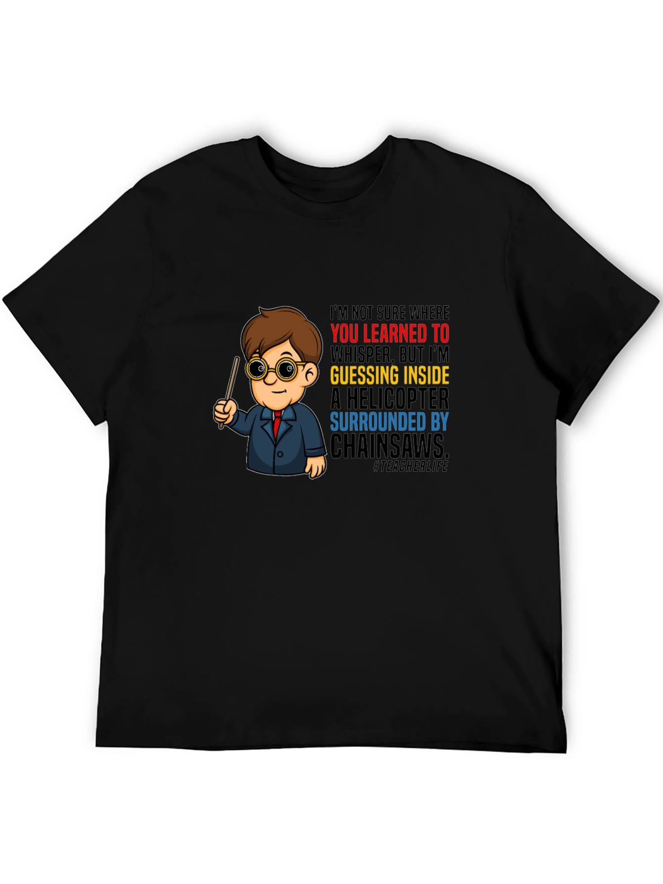 Teacher Life Cartoon T-Shirt