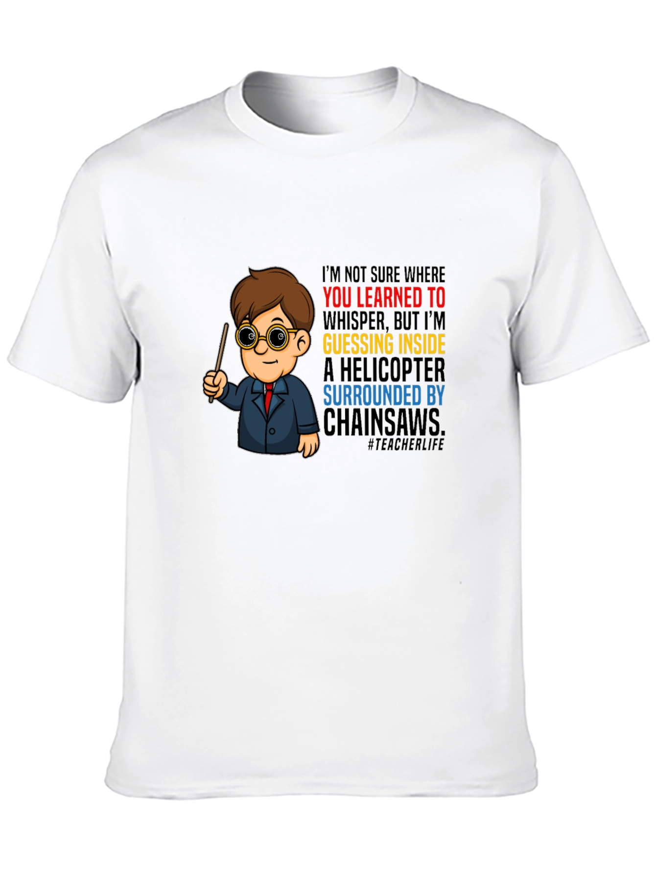 Teacher Life Cartoon T-Shirt
