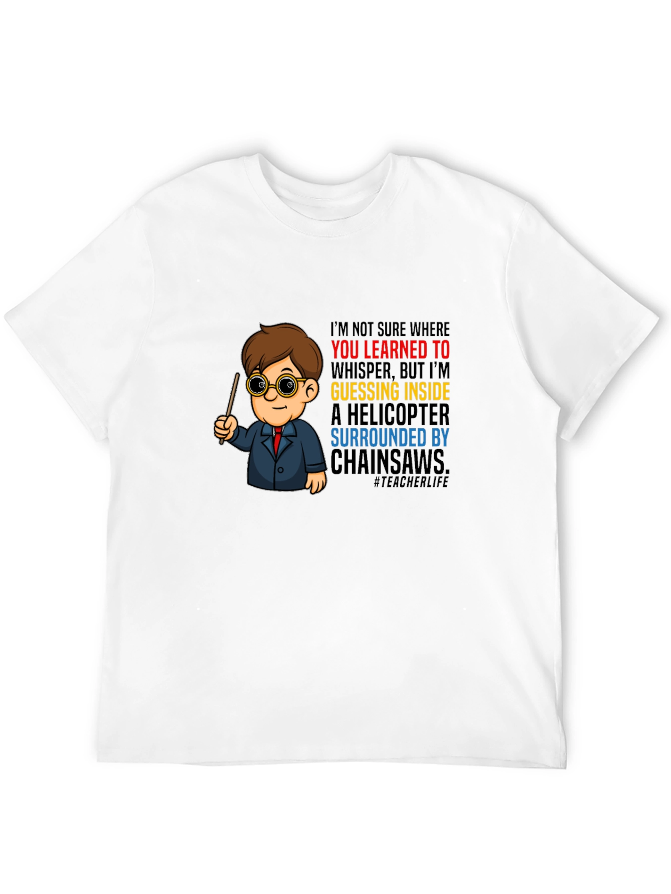 Teacher Life Cartoon T-Shirt