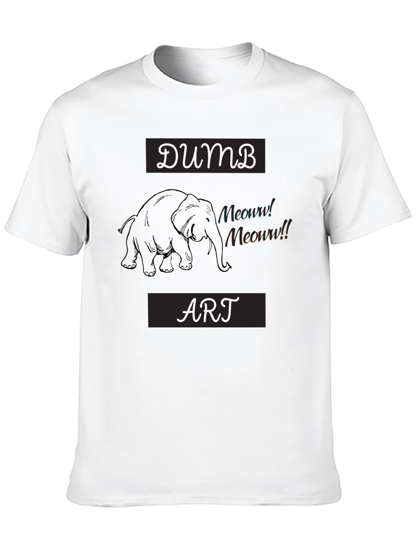 Dumb Art Elephant Graphic Tee