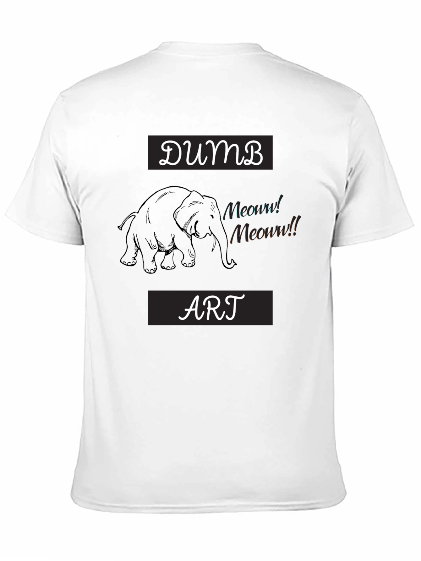 Dumb Art Elephant Graphic Tee