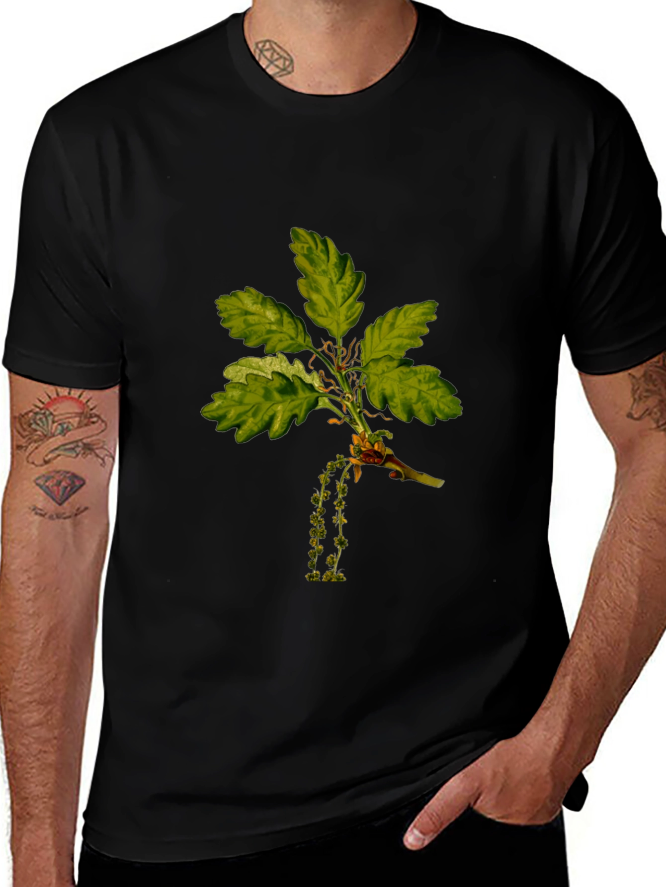 Nature Inspired Black T-Shirt