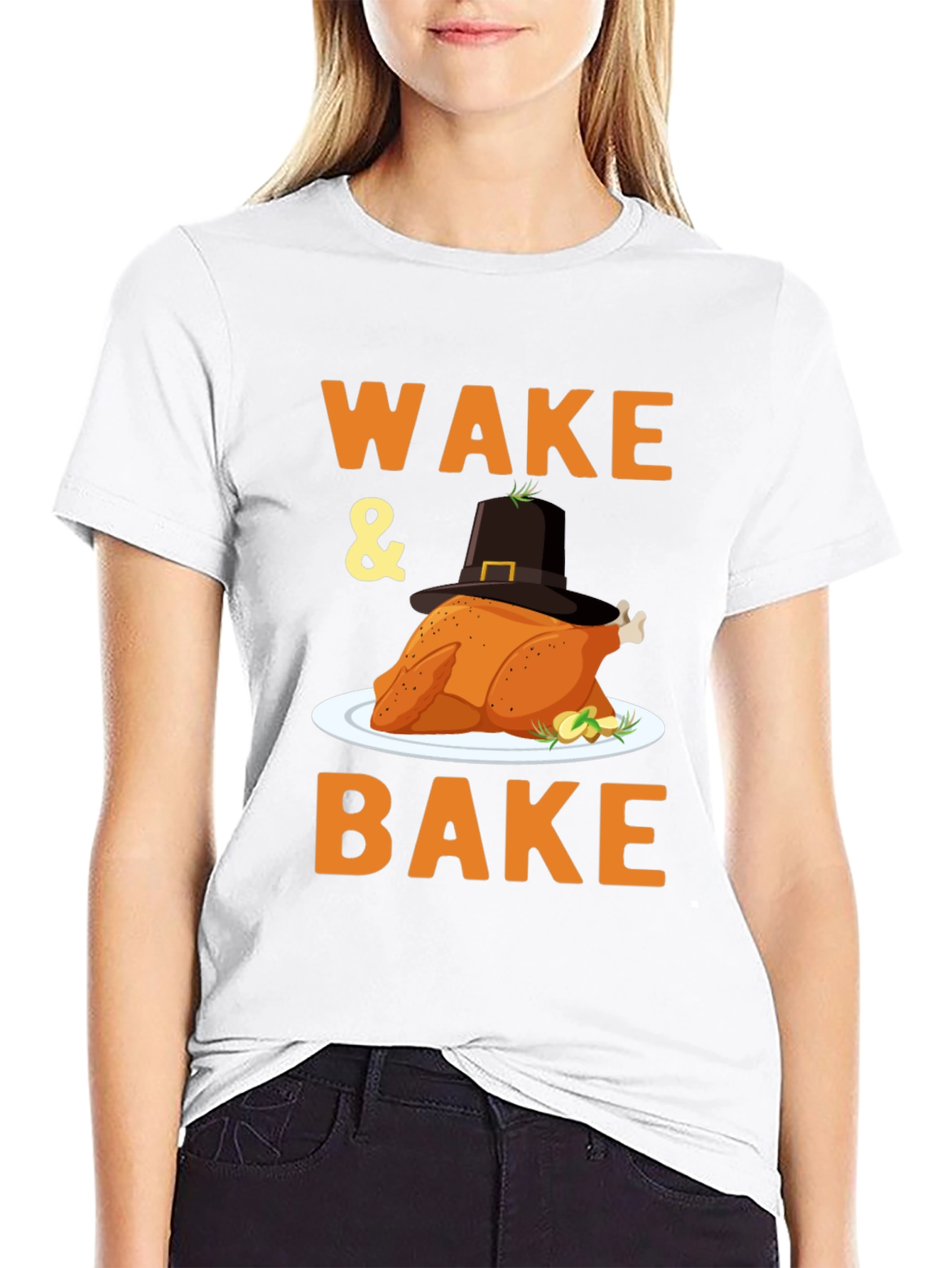 Wake and Bake Turkey Thanksgiving T-Shirt