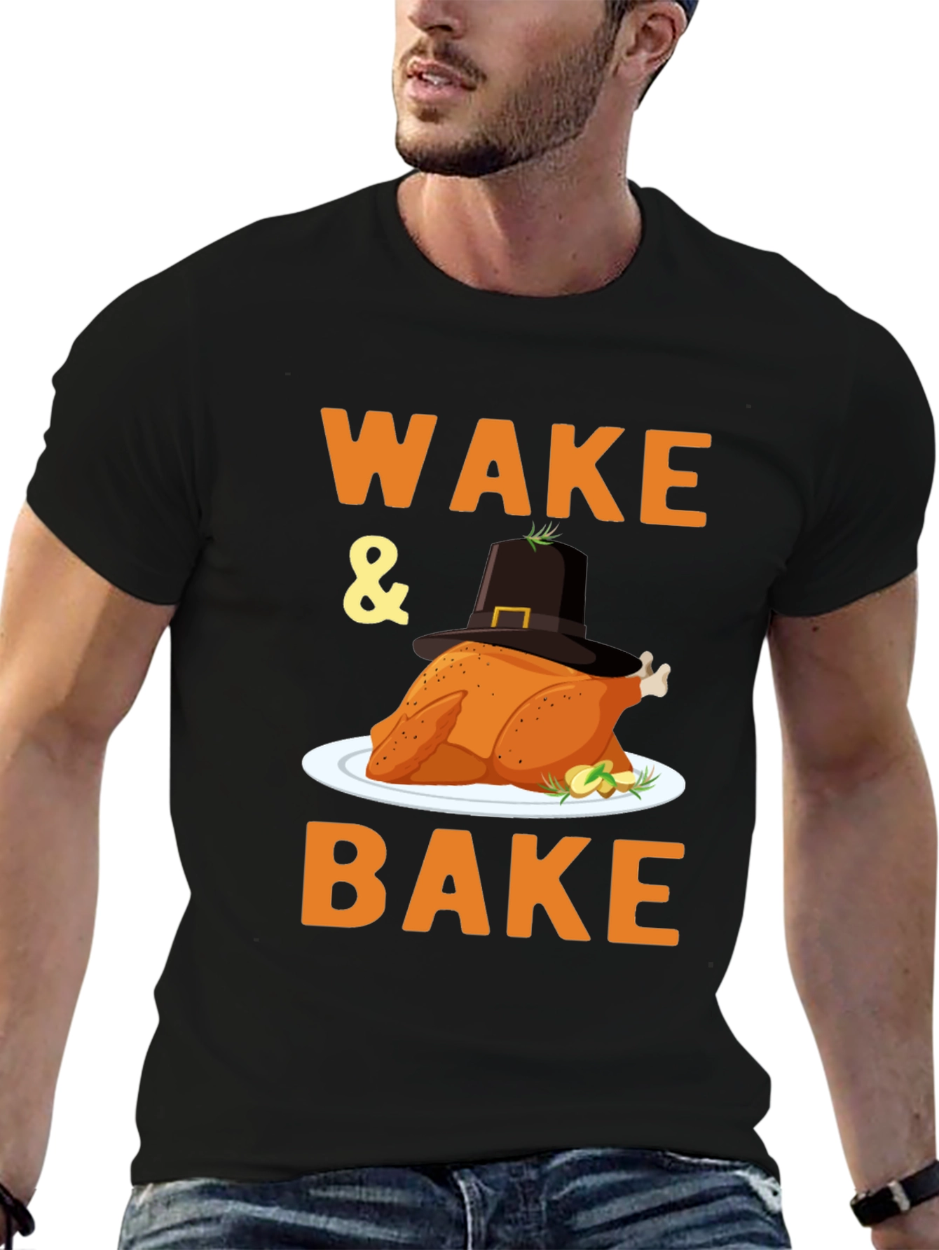 Wake and Bake Turkey Thanksgiving T-Shirt