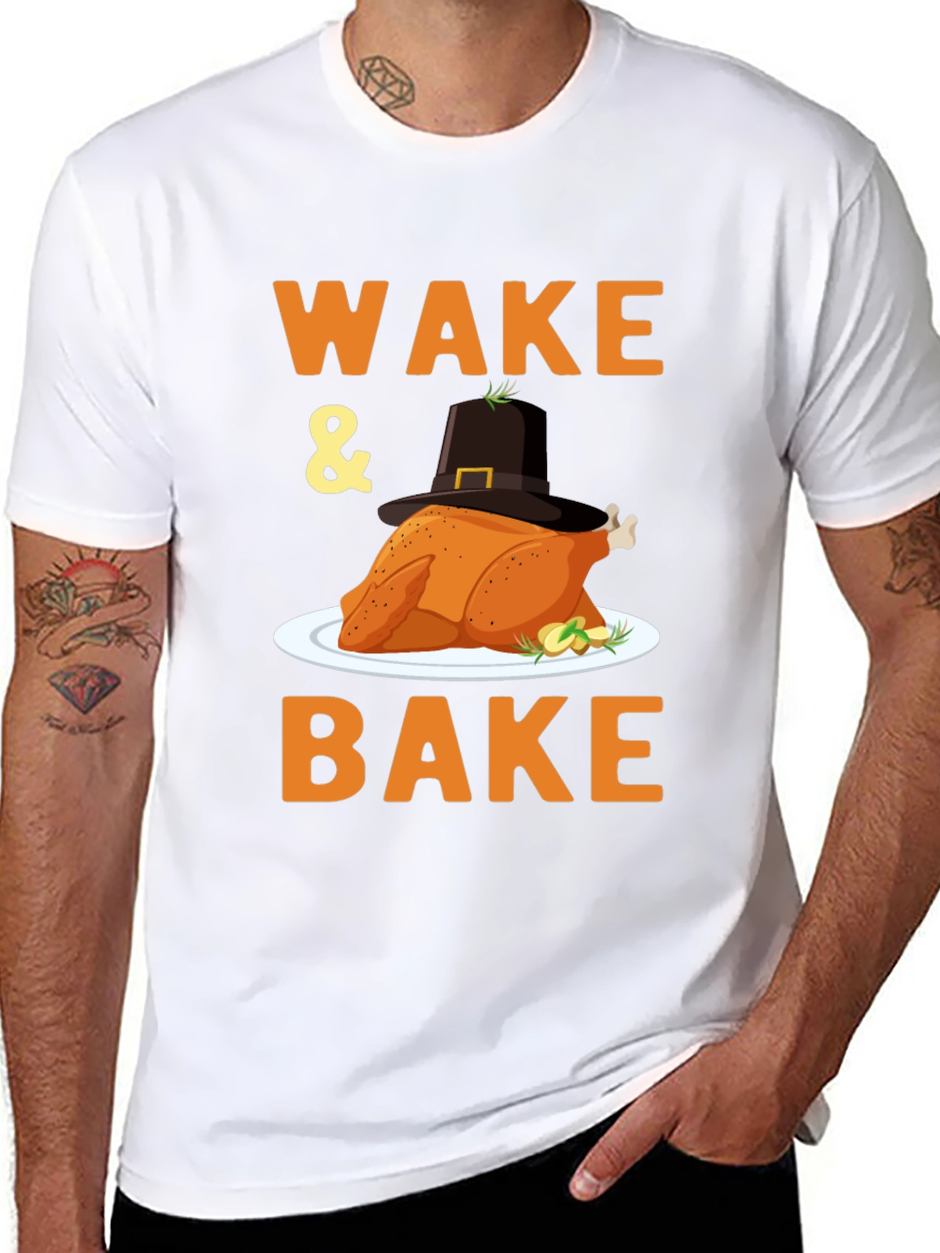 Wake and Bake Turkey Thanksgiving T-Shirt
