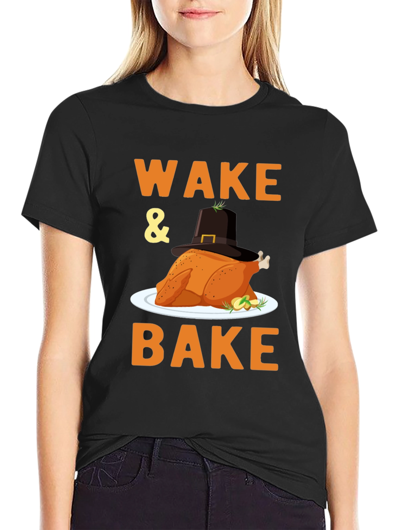 Wake and Bake Turkey Thanksgiving T-Shirt