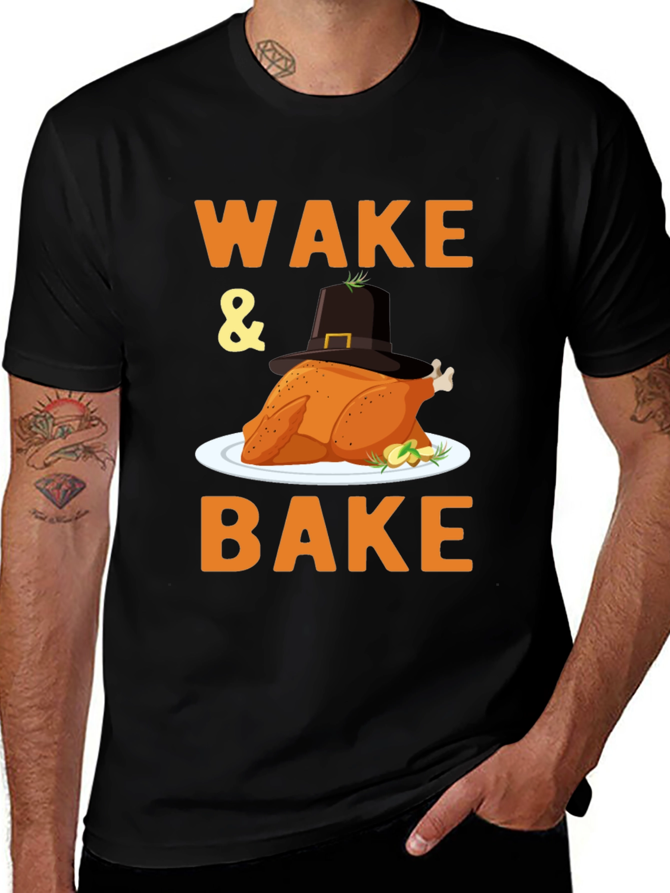 Wake and Bake Turkey Thanksgiving T-Shirt