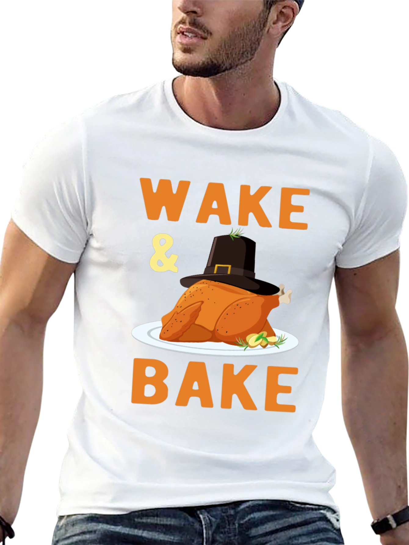Wake and Bake Turkey Thanksgiving T-Shirt