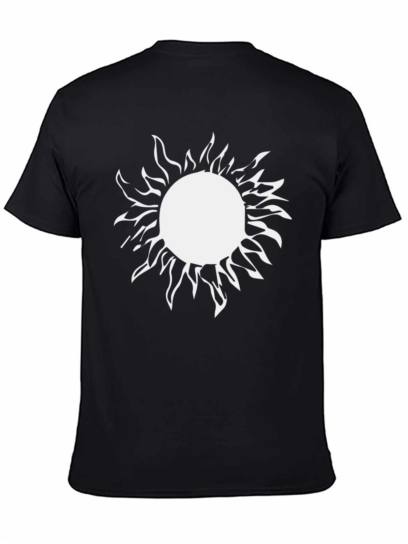 Sun Graphic Black T-Shirt - Unique Design