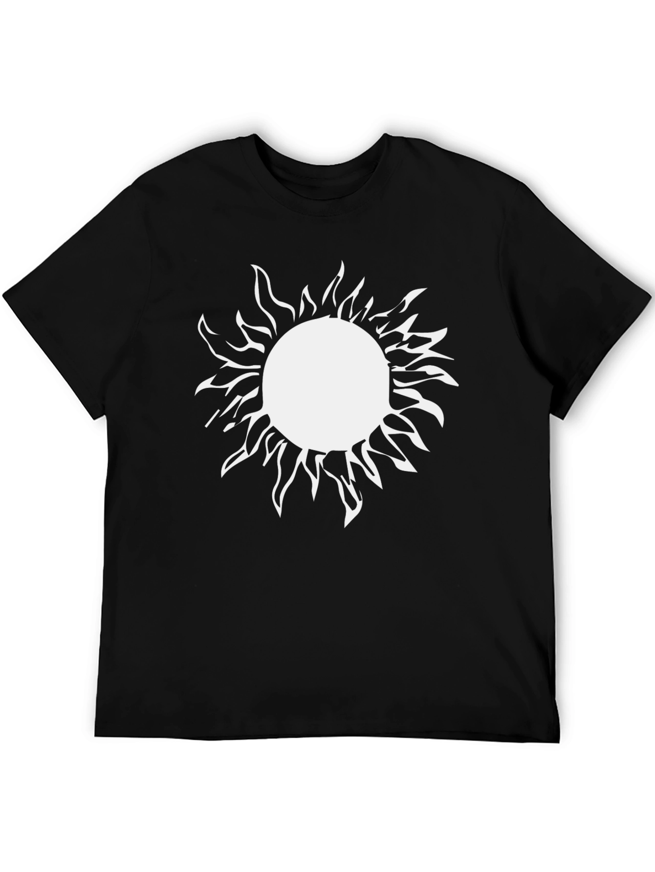 Sun Graphic Black T-Shirt - Unique Design