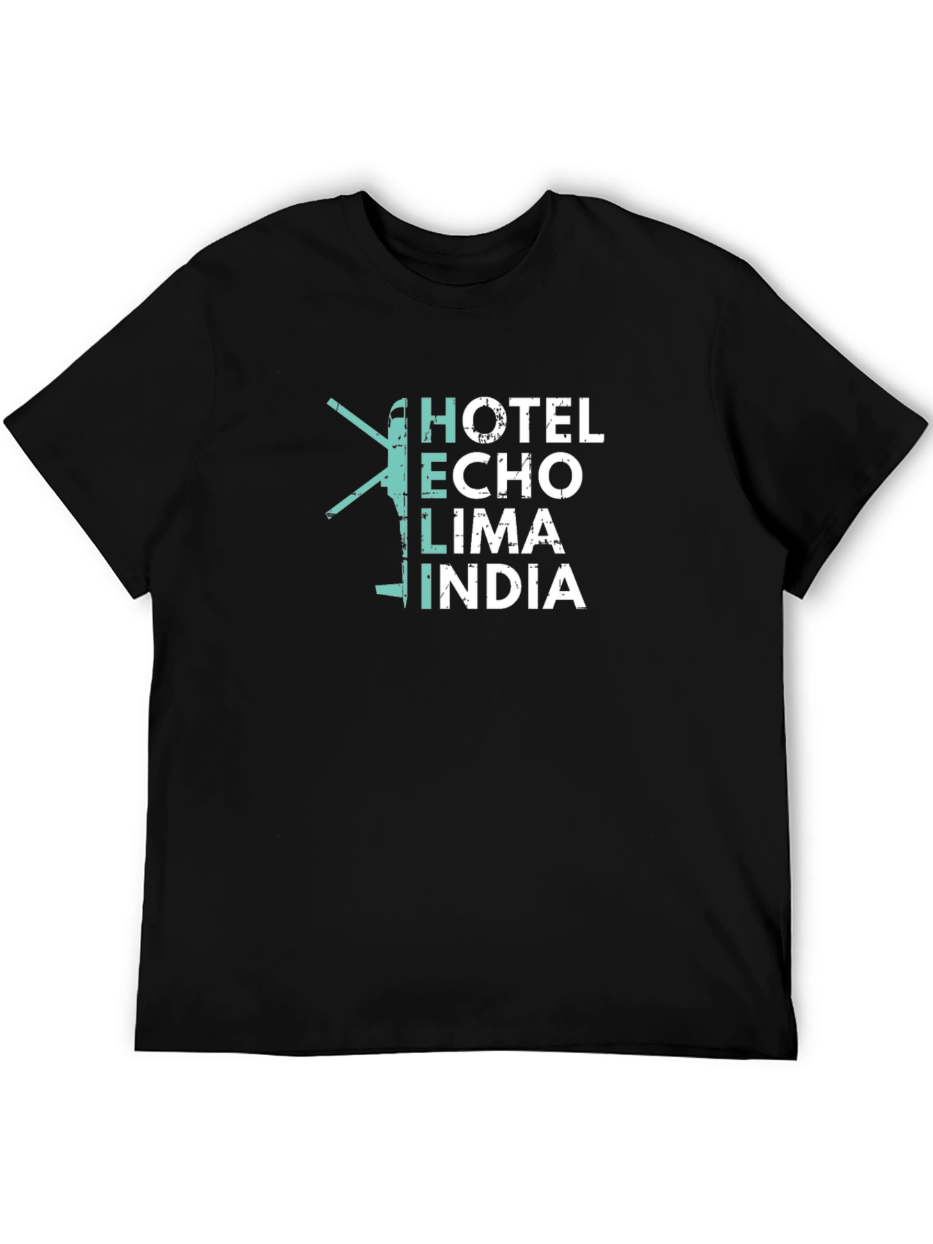 Helicopter Hotel Echo Lima India T-Shirt