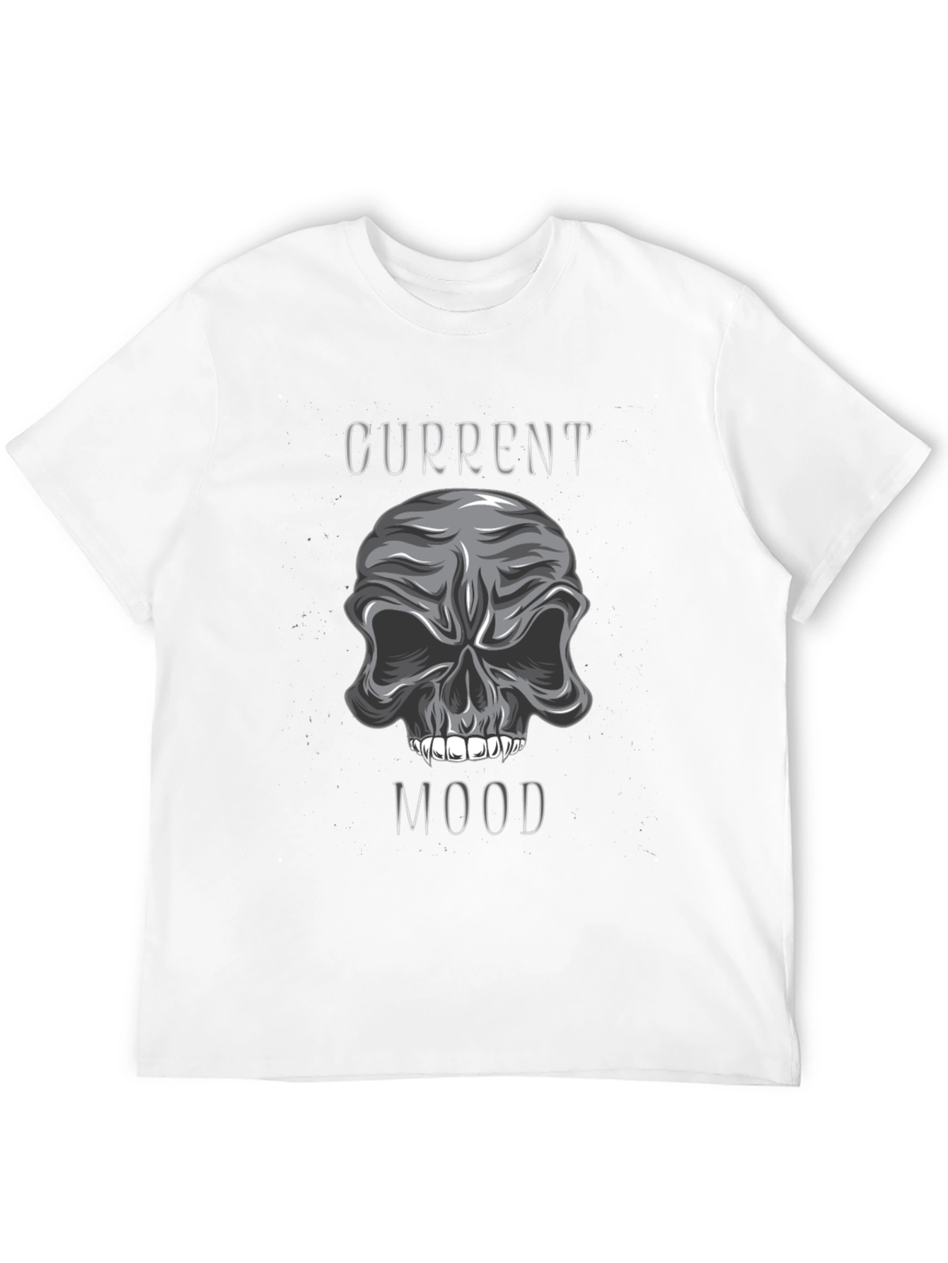 Current Mood Skull Graphic Tee - Mens Black T-Shirt