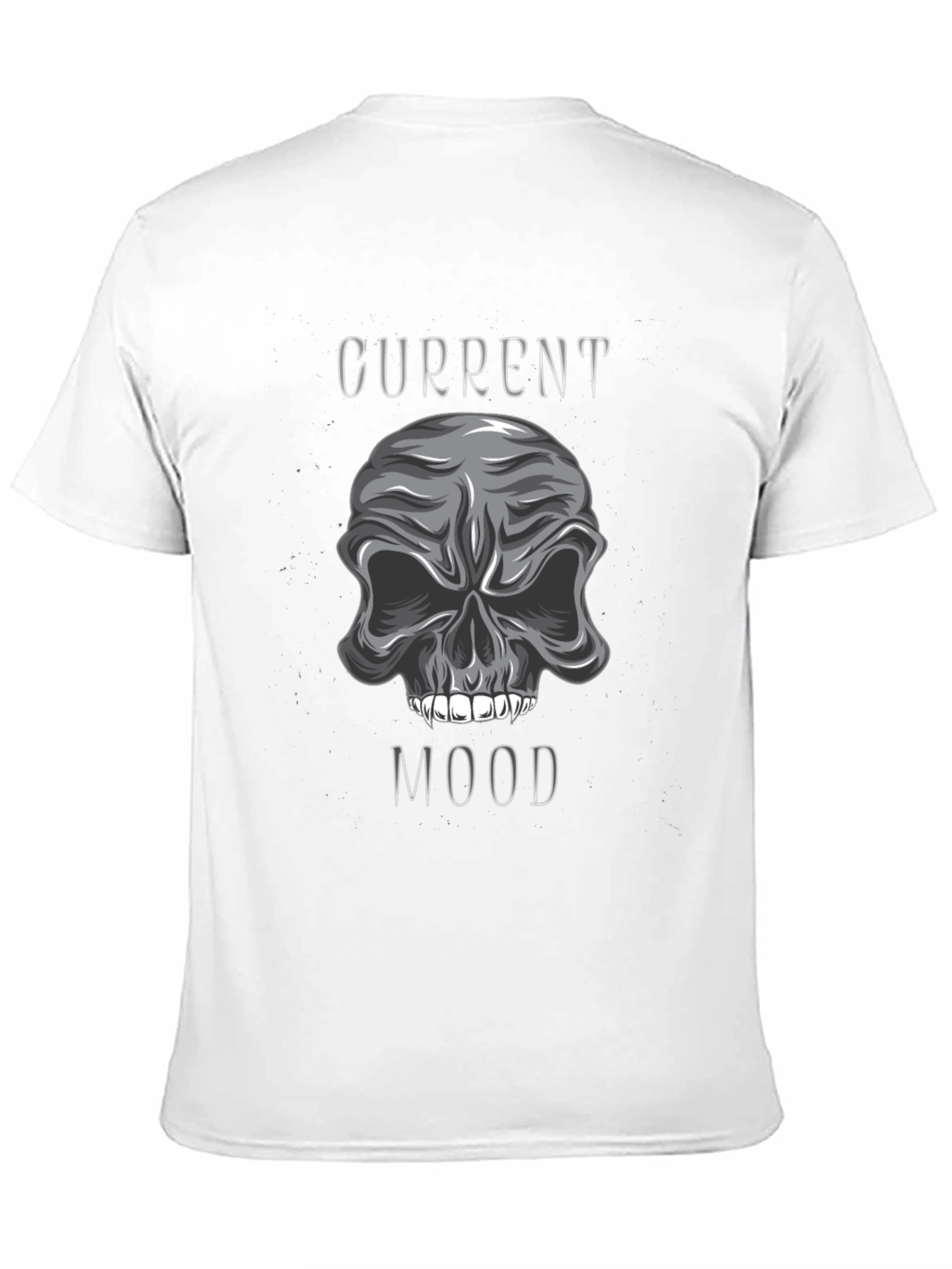 Current Mood Skull Graphic Tee - Mens Black T-Shirt