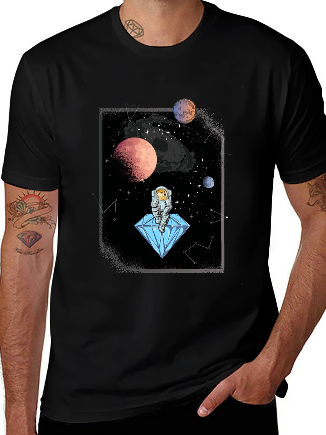 Space Doge Diamond T-Shirt