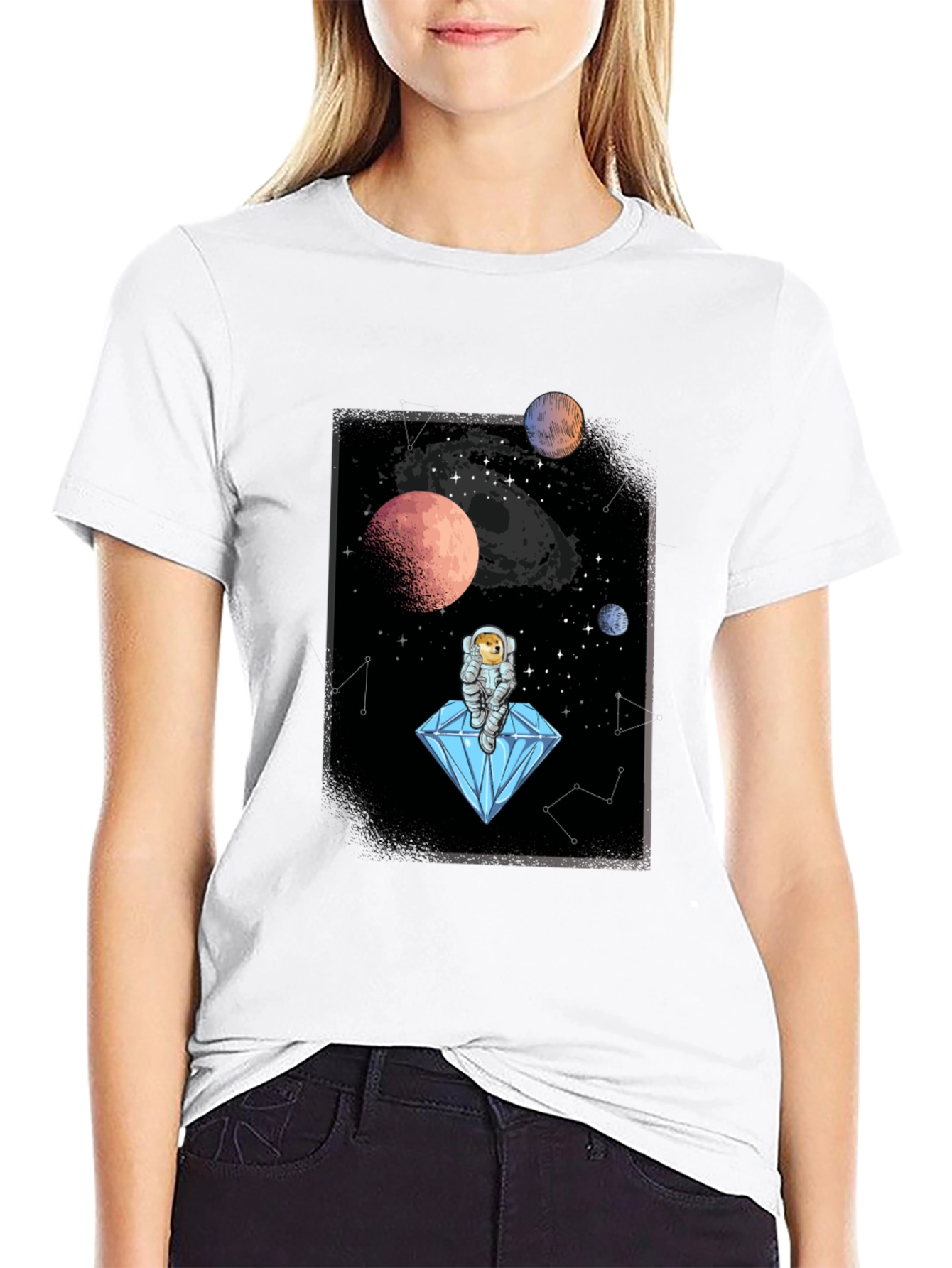 Space Doge Diamond T-Shirt