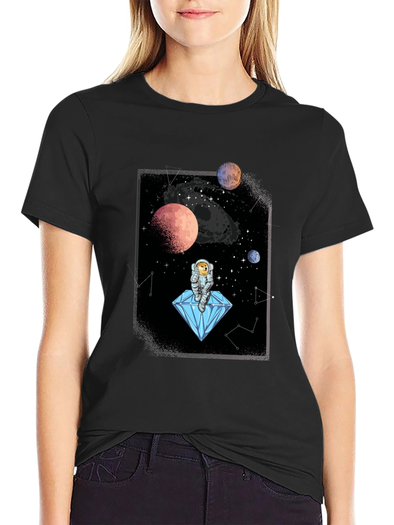 Space Doge Diamond T-Shirt