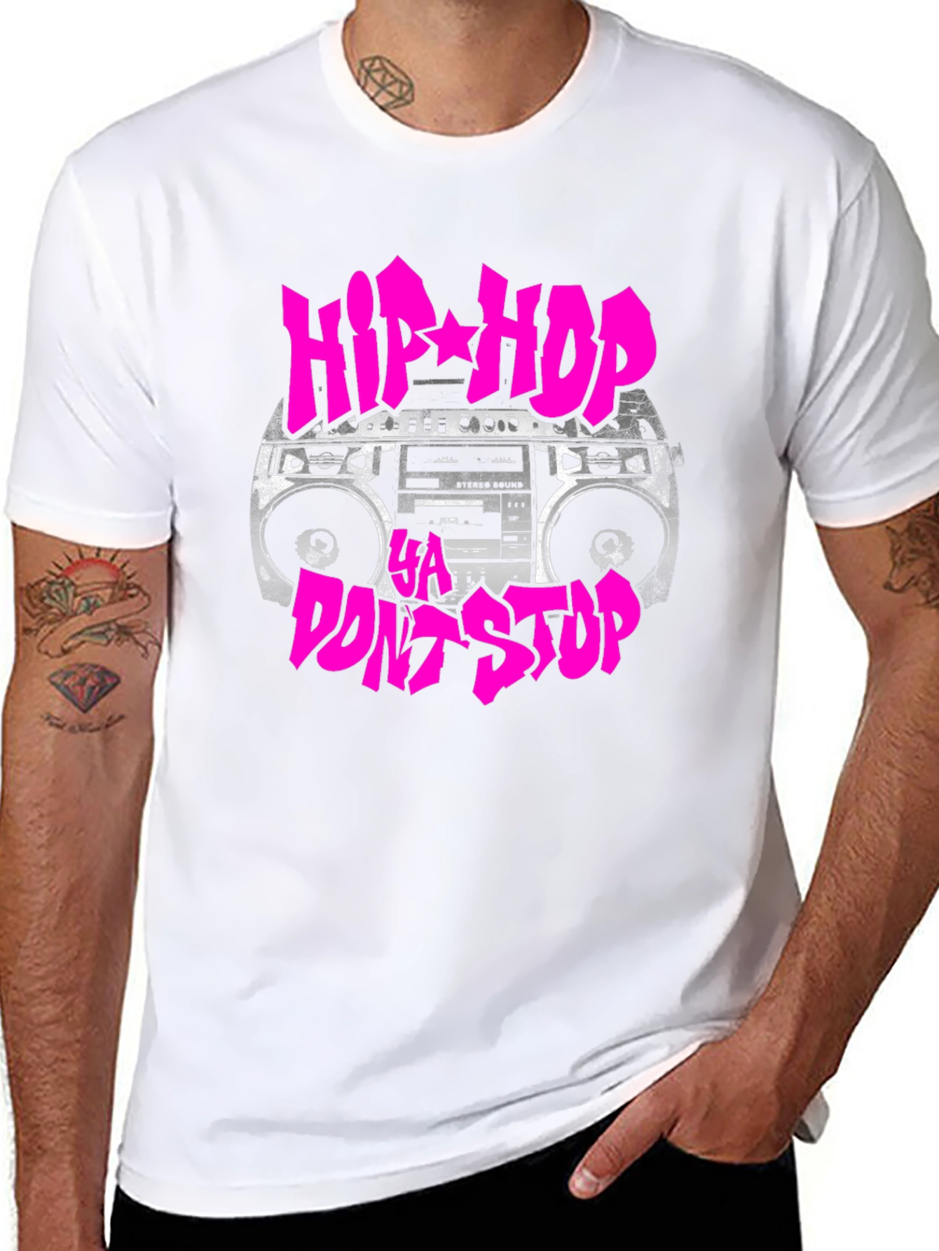 Hip Hop Ya Dont Stop Graphic T-Shirt