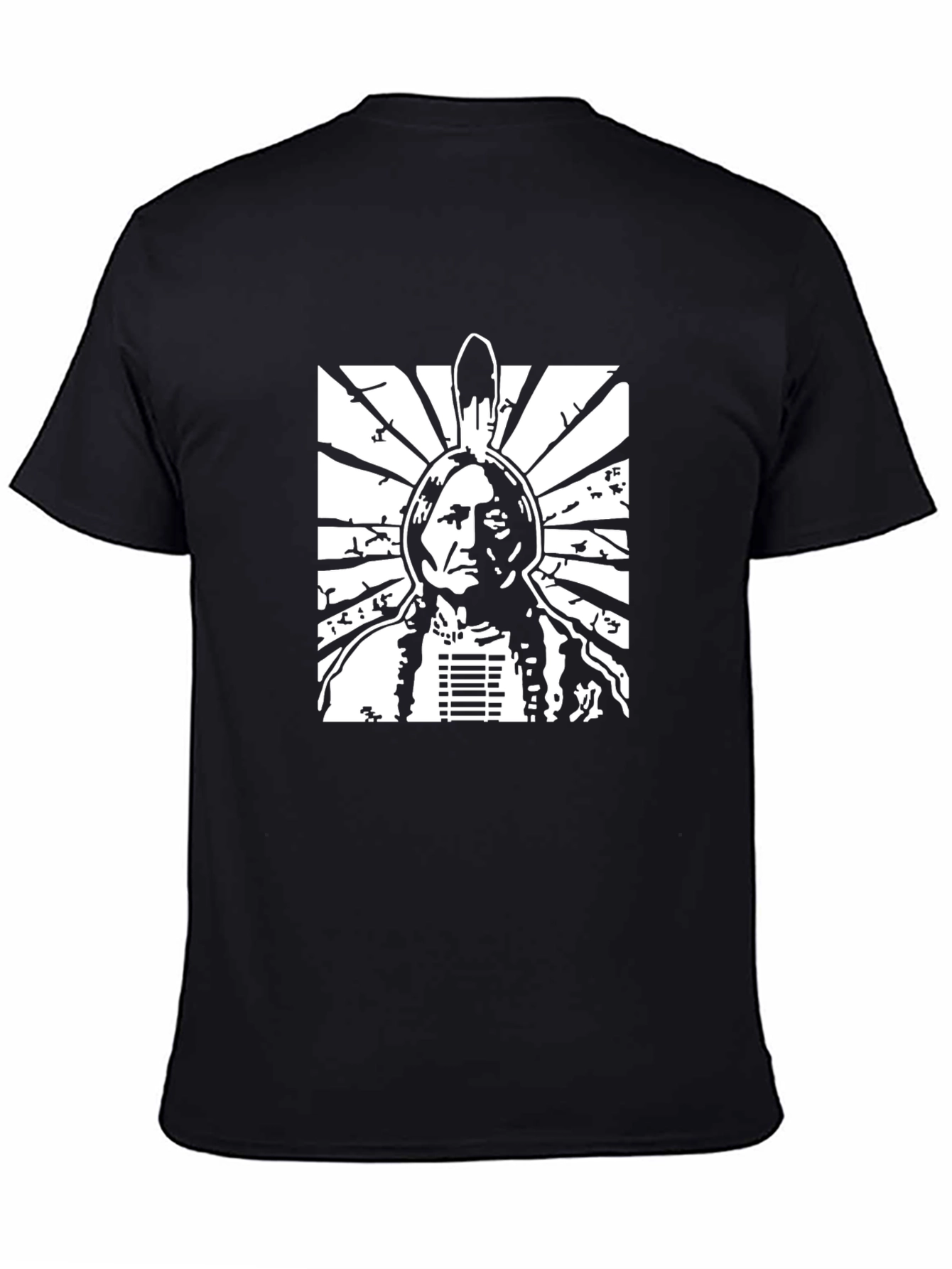 Chief Sitting Bull Black T-Shirt