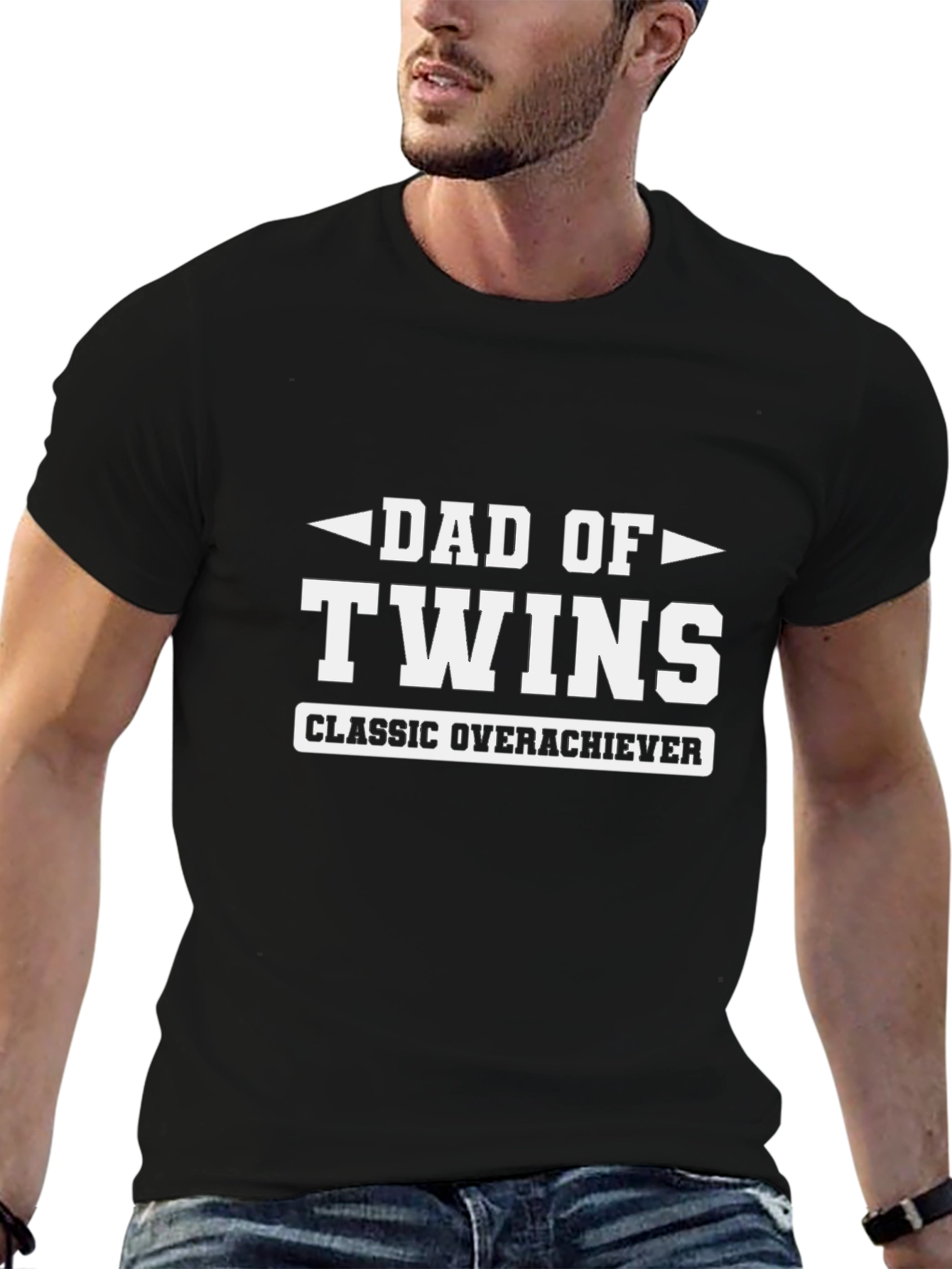 Dad of Twins Classic Overachiever T-Shirt