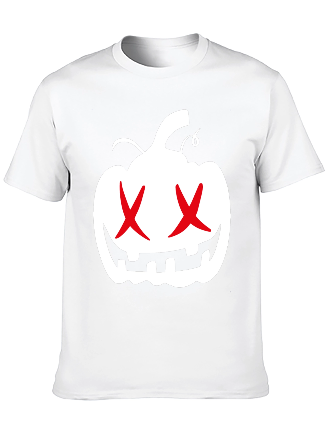 Halloween Pumpkin X Eyes Black Graphic Tee