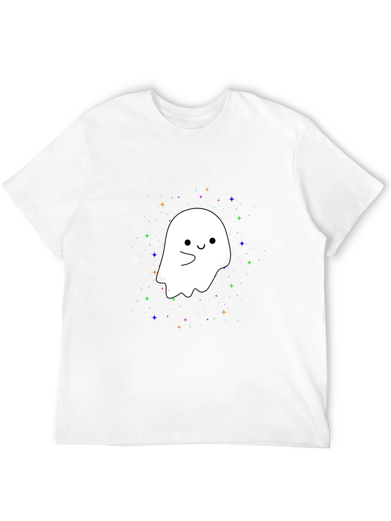 Cute Ghost Graphic Tee - Halloween Spooky Season T-Shirt
