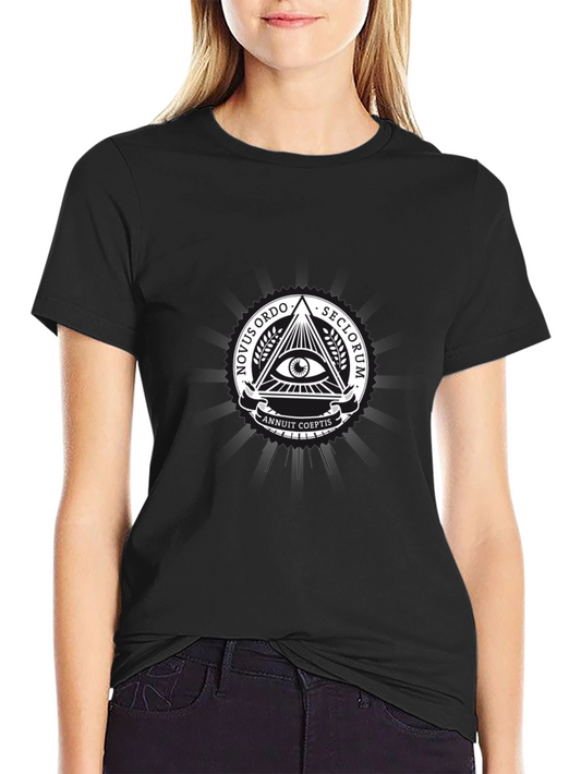 Illuminati Symbol T-Shirt - All Seeing Eye Conspiracy Tee
