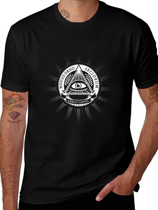 Illuminati Symbol T-Shirt - All Seeing Eye Conspiracy Tee