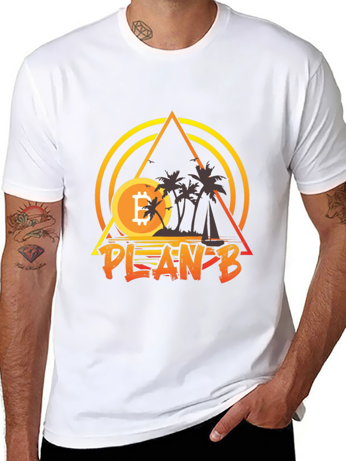 Bitcoin Plan B Graphic Tee - Crypto T-Shirt