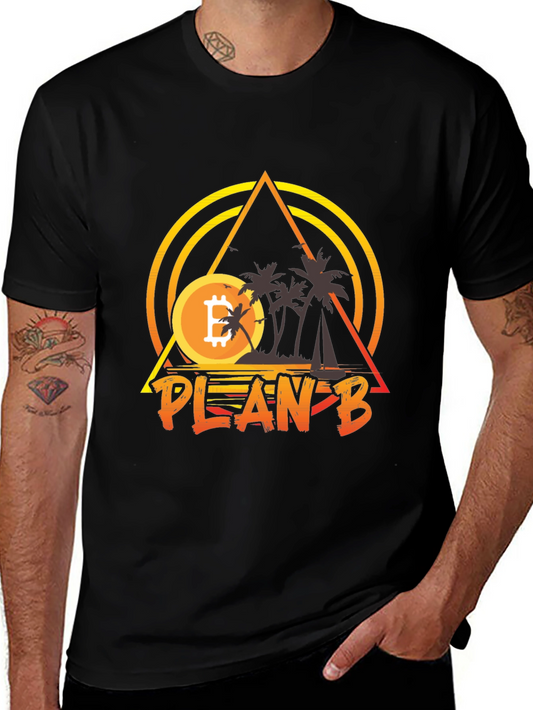 Bitcoin Plan B Graphic Tee - Crypto T-Shirt