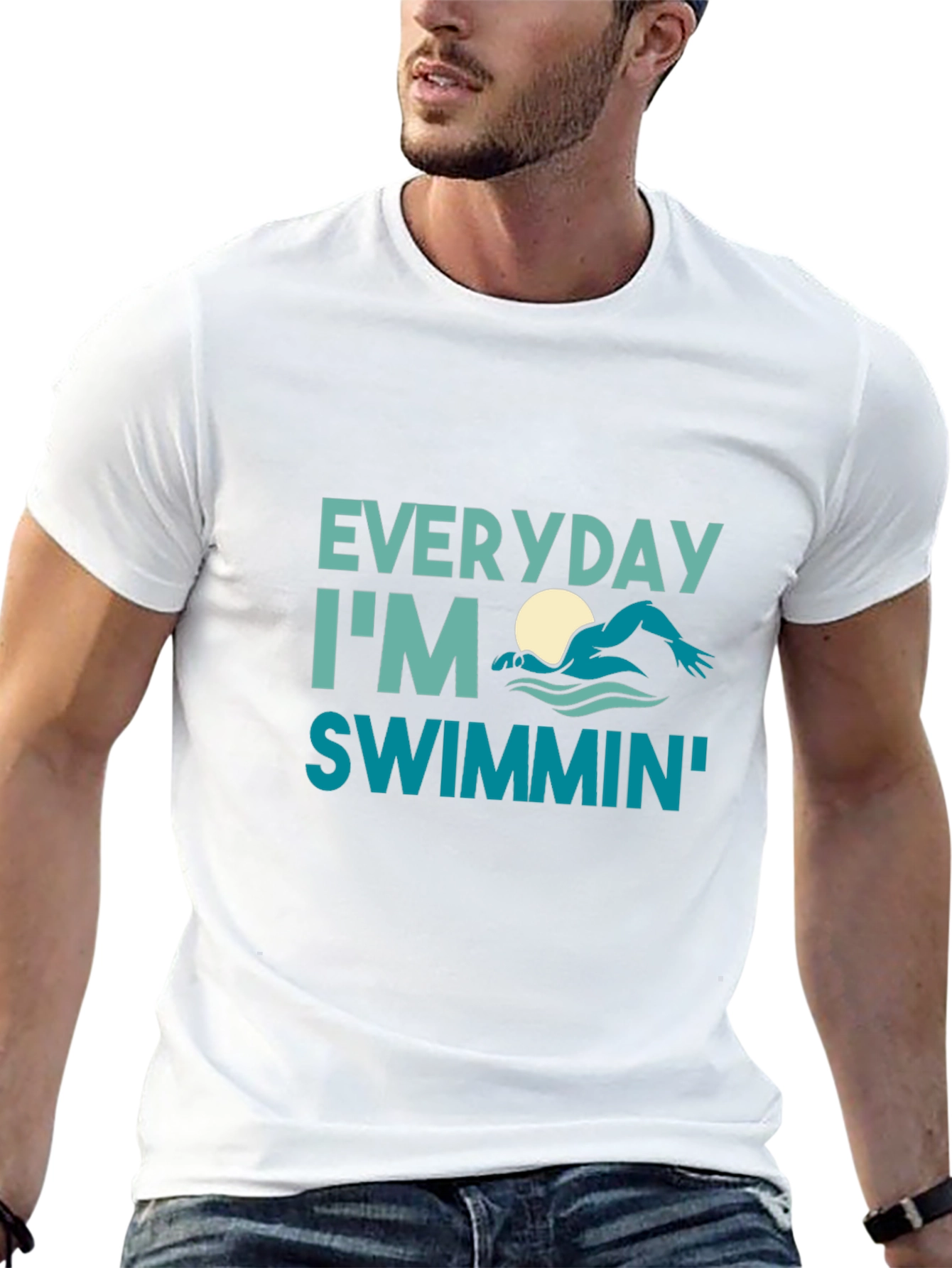 Everyday Im Swimmin Graphic T-Shirt
