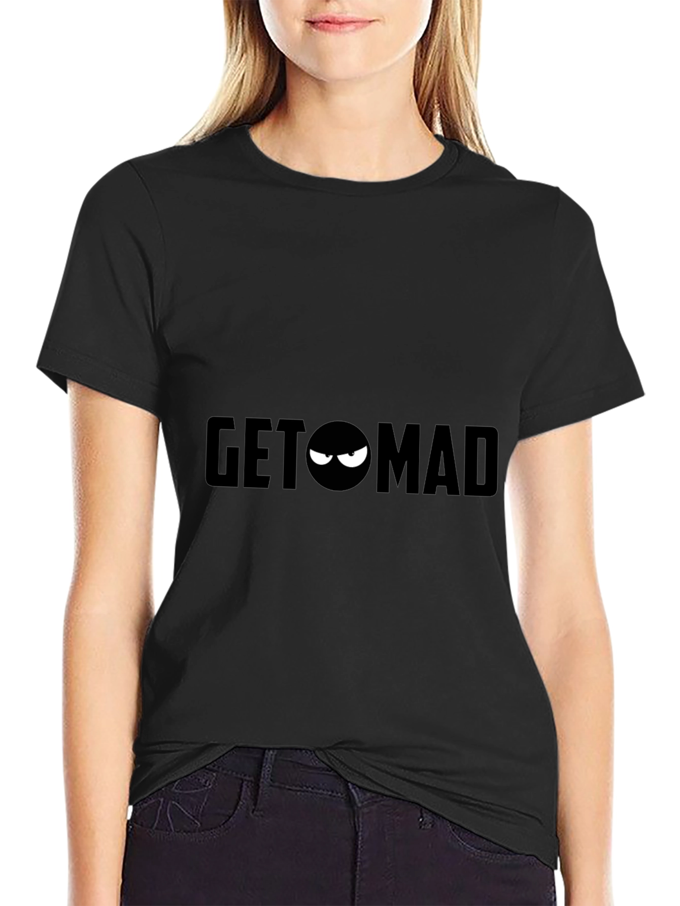 Get Mad Graphic Tee - Mens Black T-Shirt