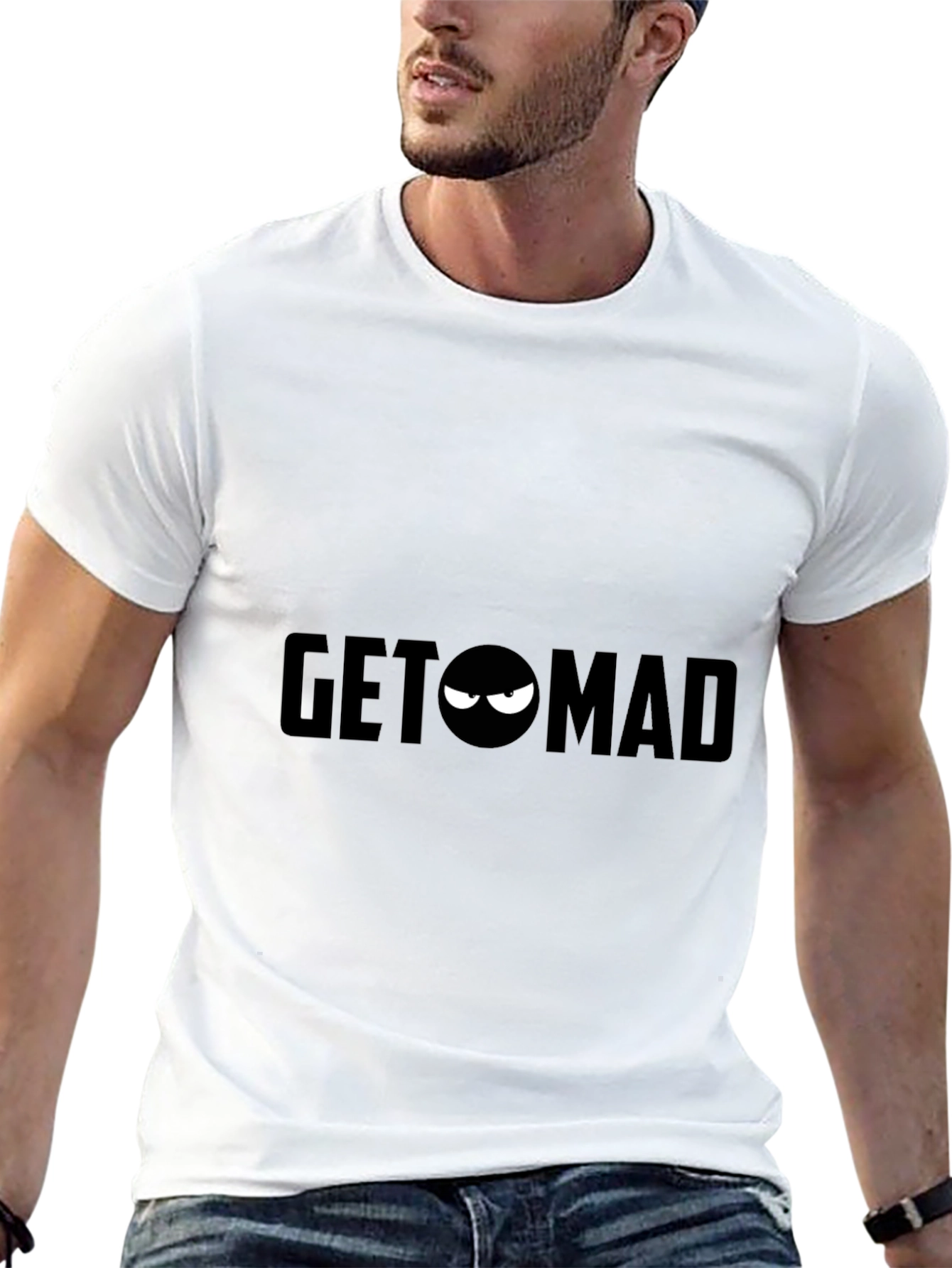 Get Mad Graphic Tee - Mens Black T-Shirt