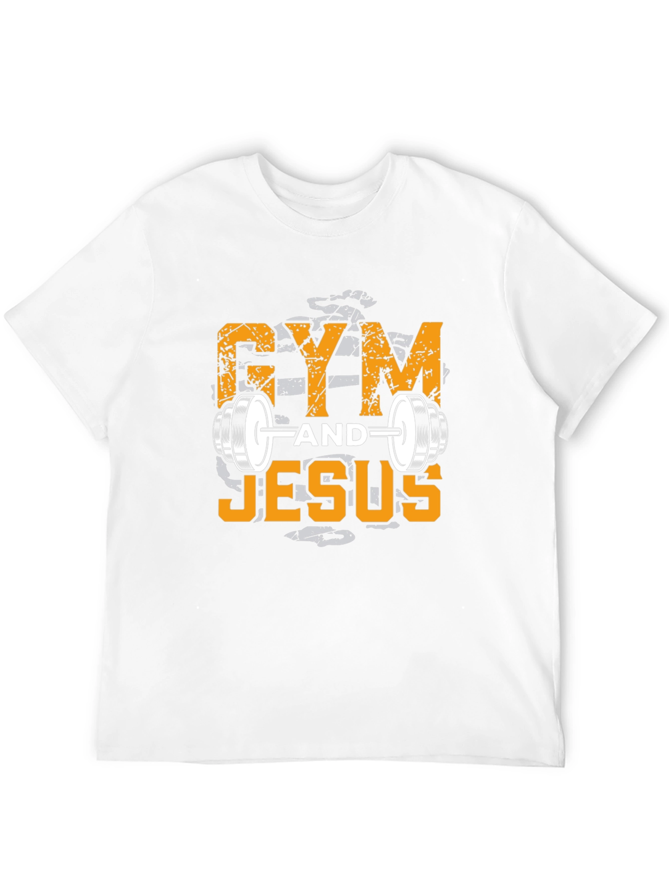 Gym and Jesus Graphic T-Shirt