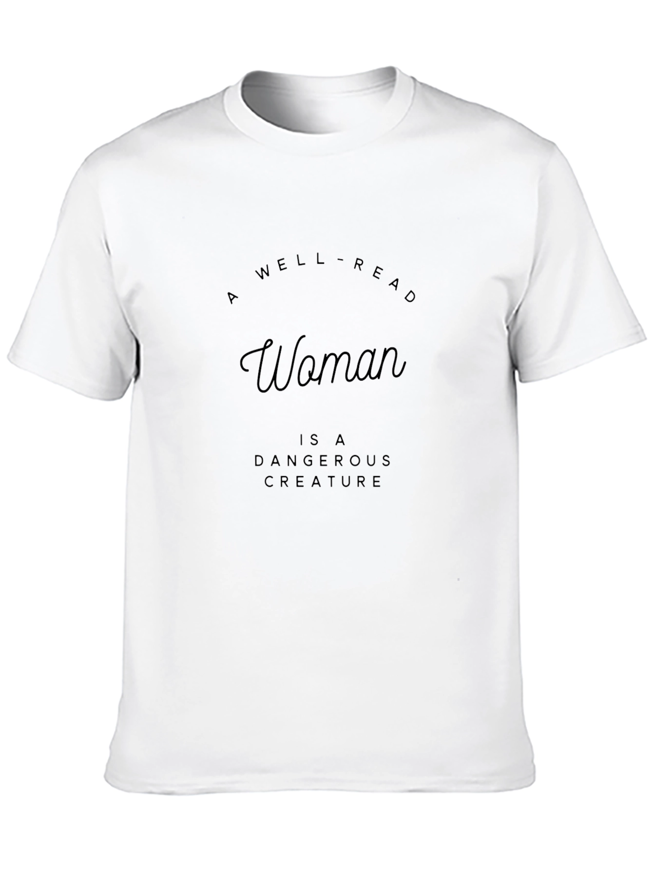 Well-Read Woman Graphic Tee - Black