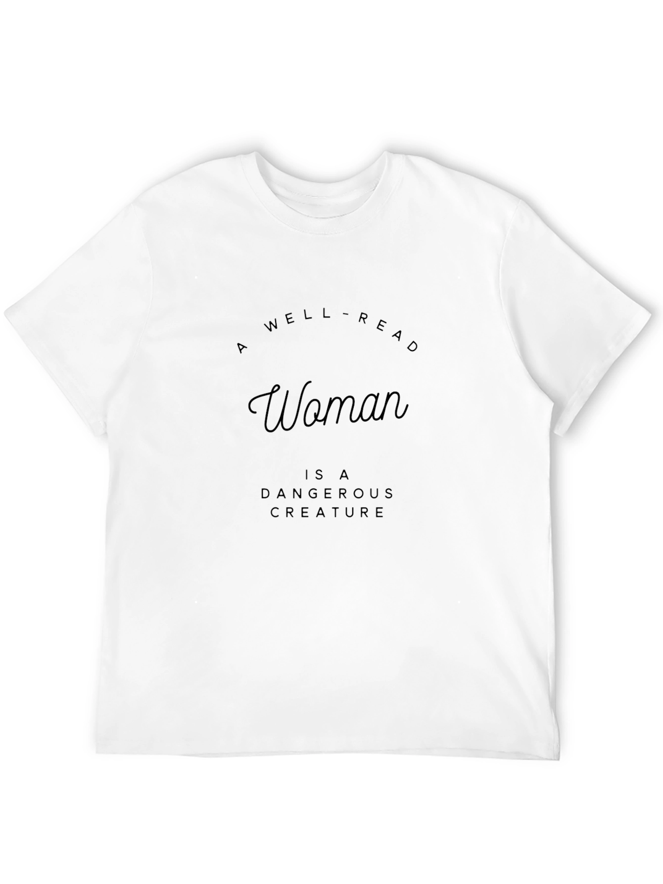 Well-Read Woman Graphic Tee - Black