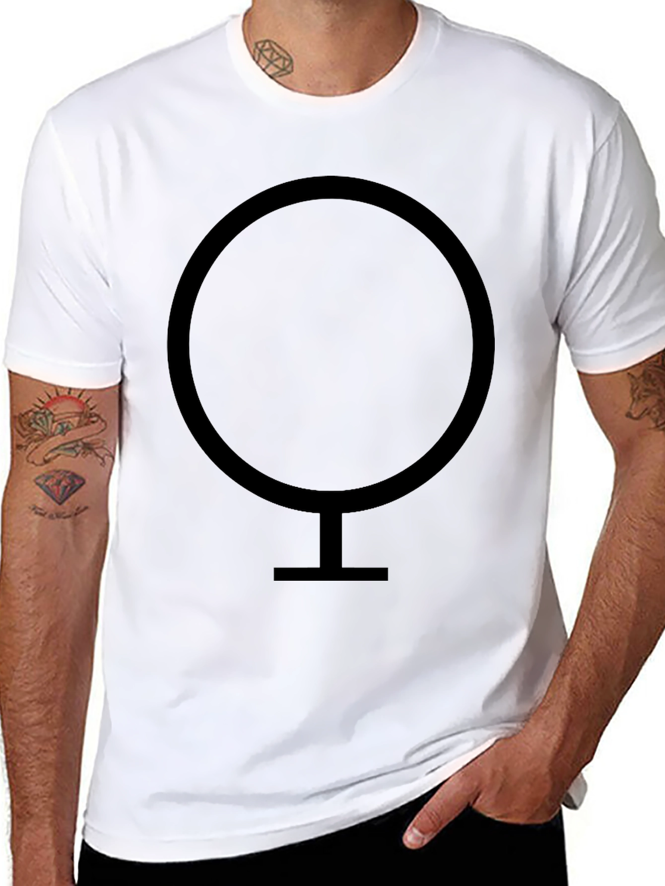 Minimalist Symbol T-Shirt - Modern Graphic Tee