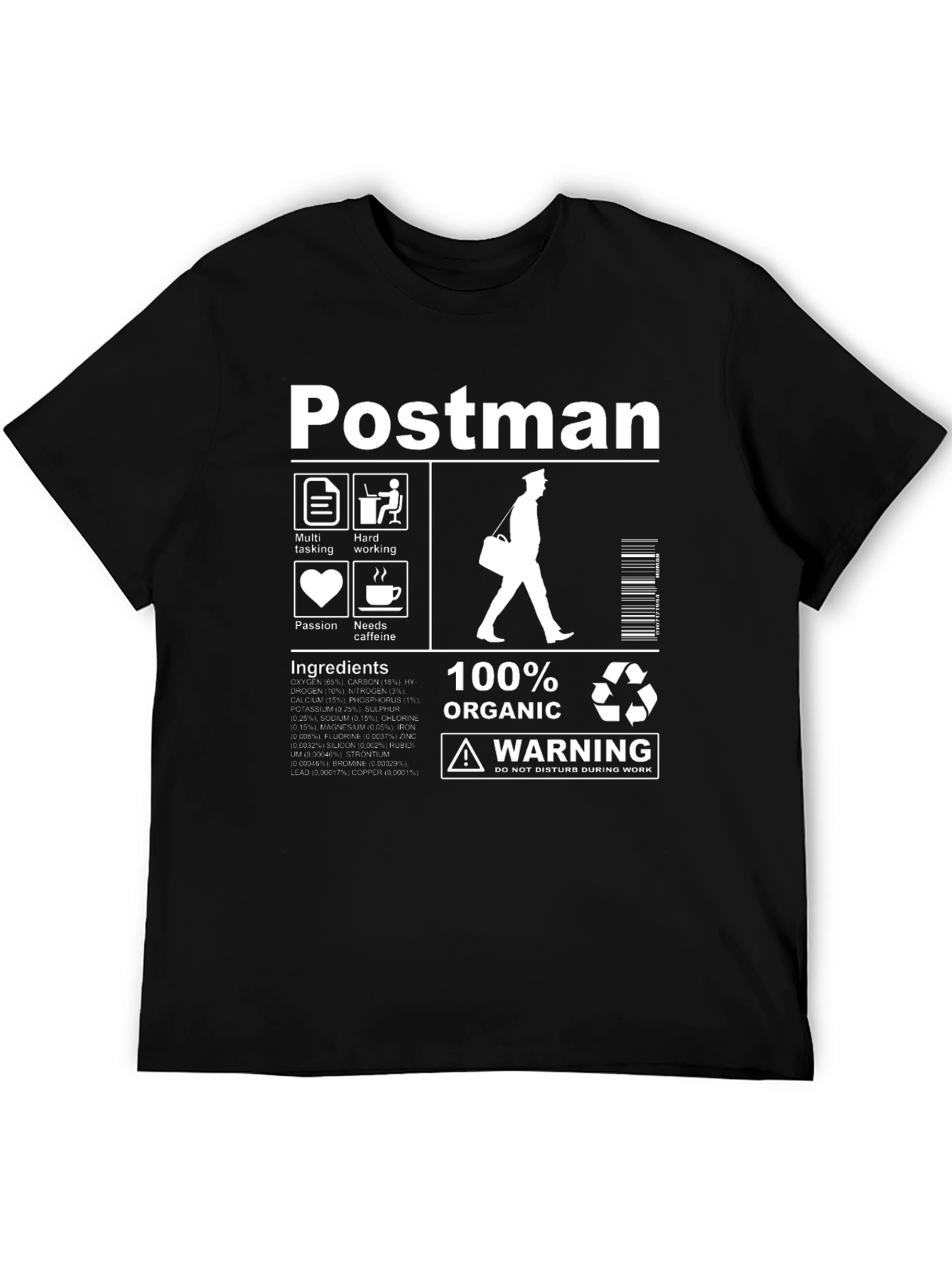 Postman Organic T-Shirt - Funny Mail Carrier Gift
