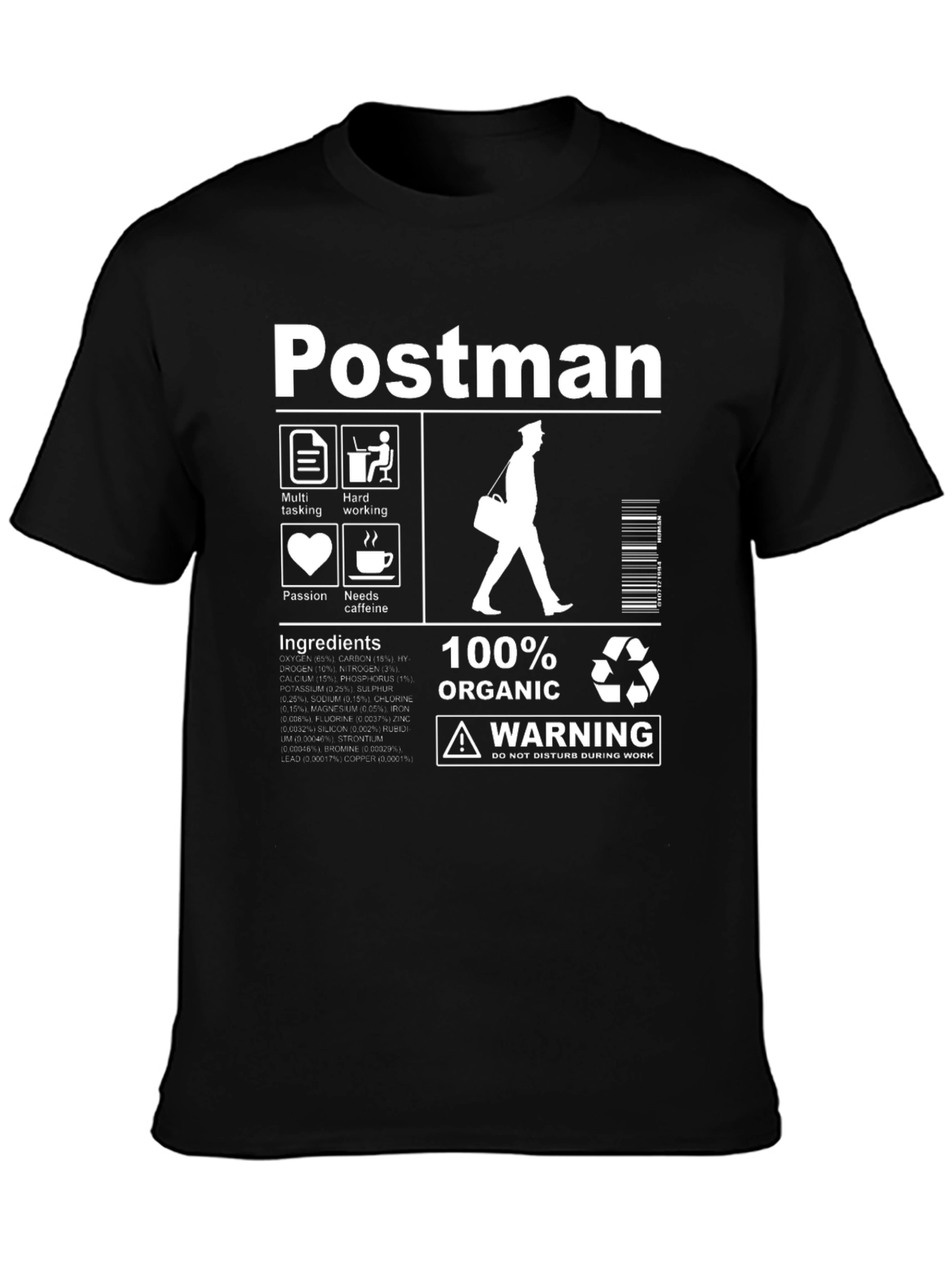 Postman Organic T-Shirt - Funny Mail Carrier Gift