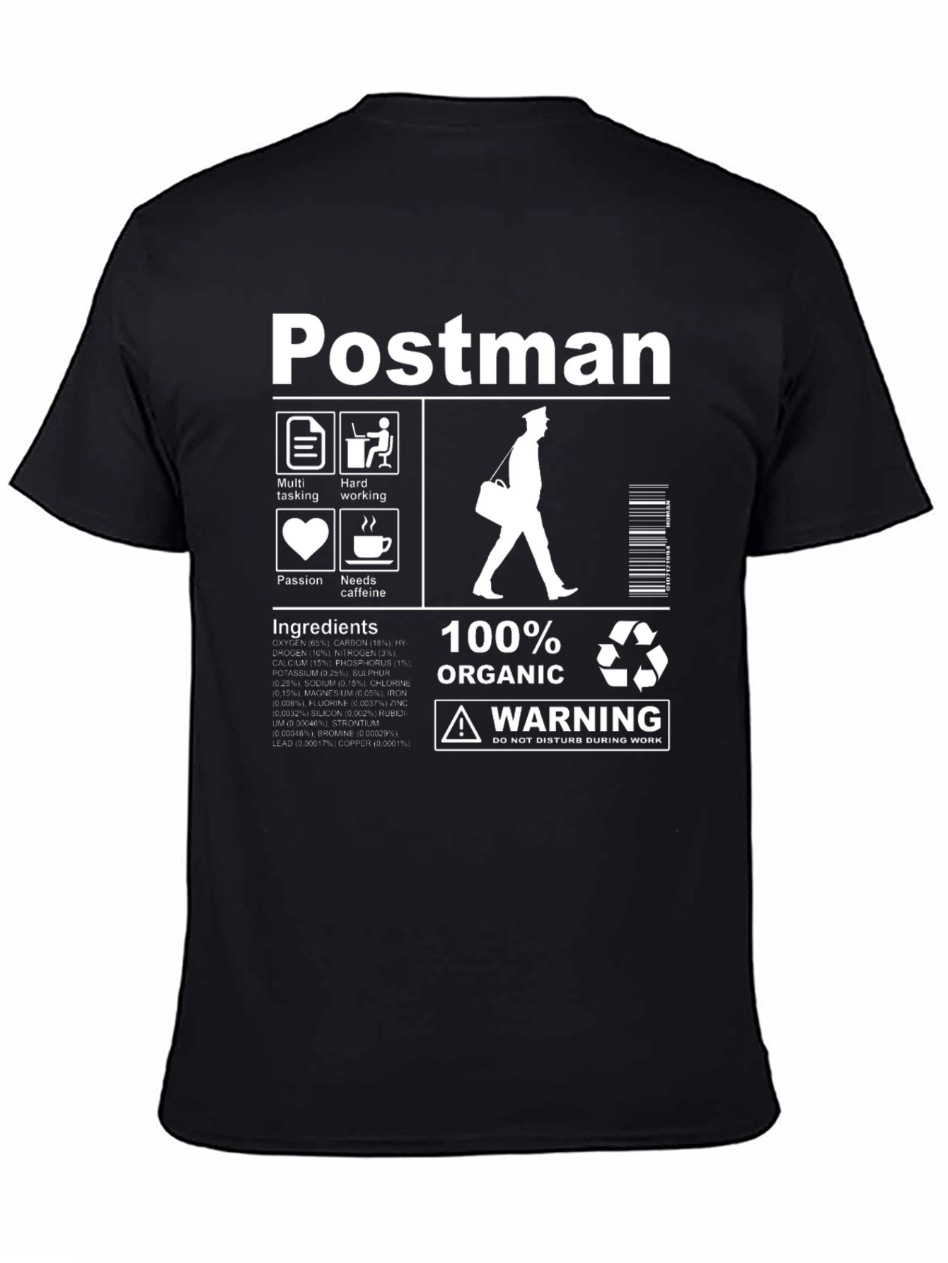 Postman Organic T-Shirt - Funny Mail Carrier Gift
