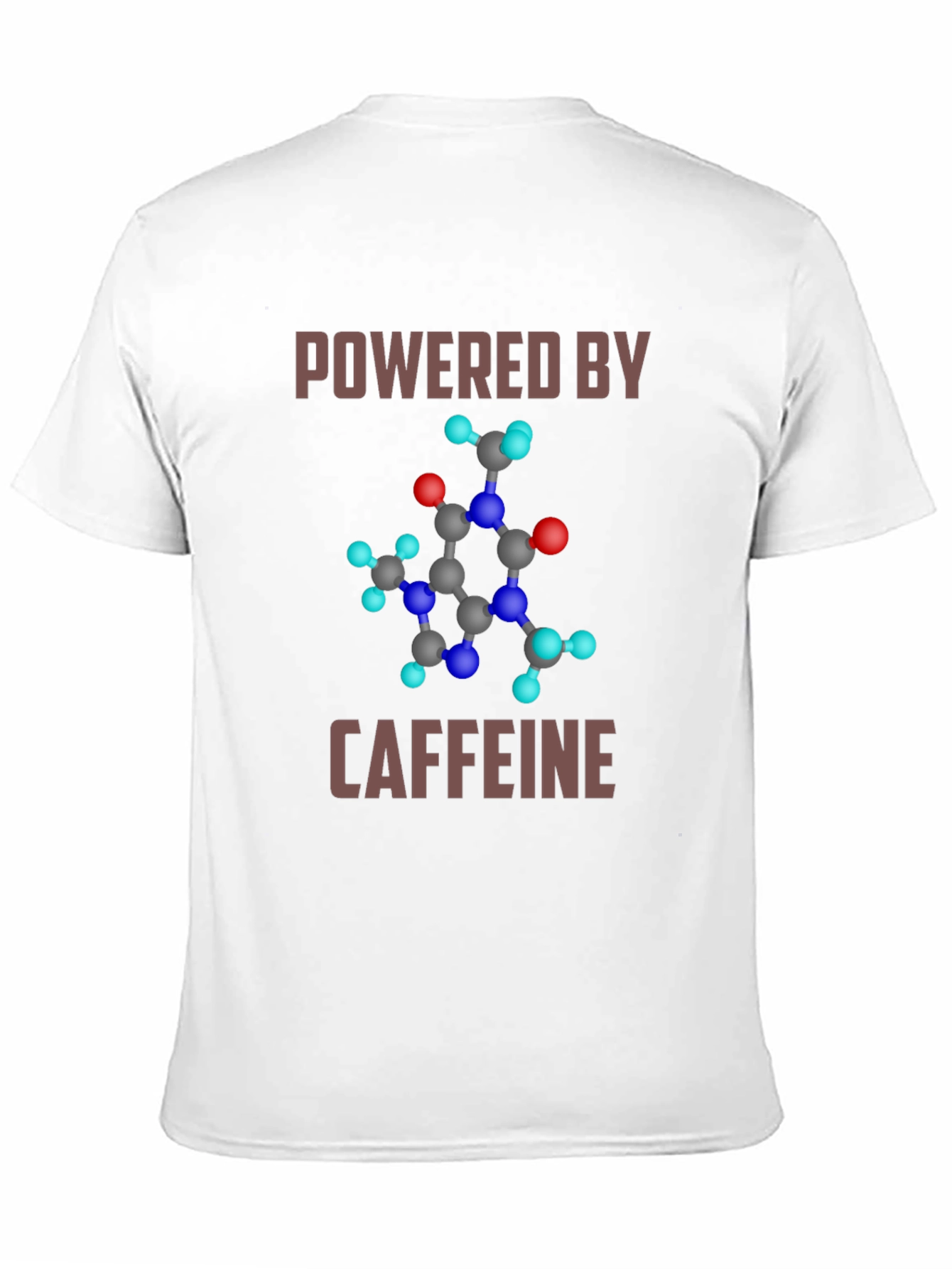 Powered by Caffeine Molecule Graphic T-Shirt