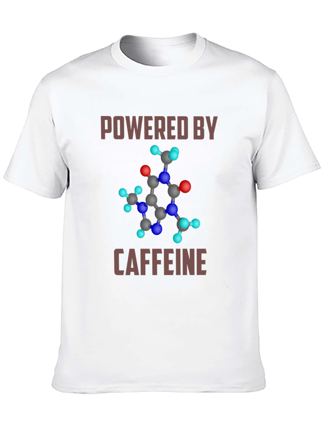 Powered by Caffeine Molecule Graphic T-Shirt