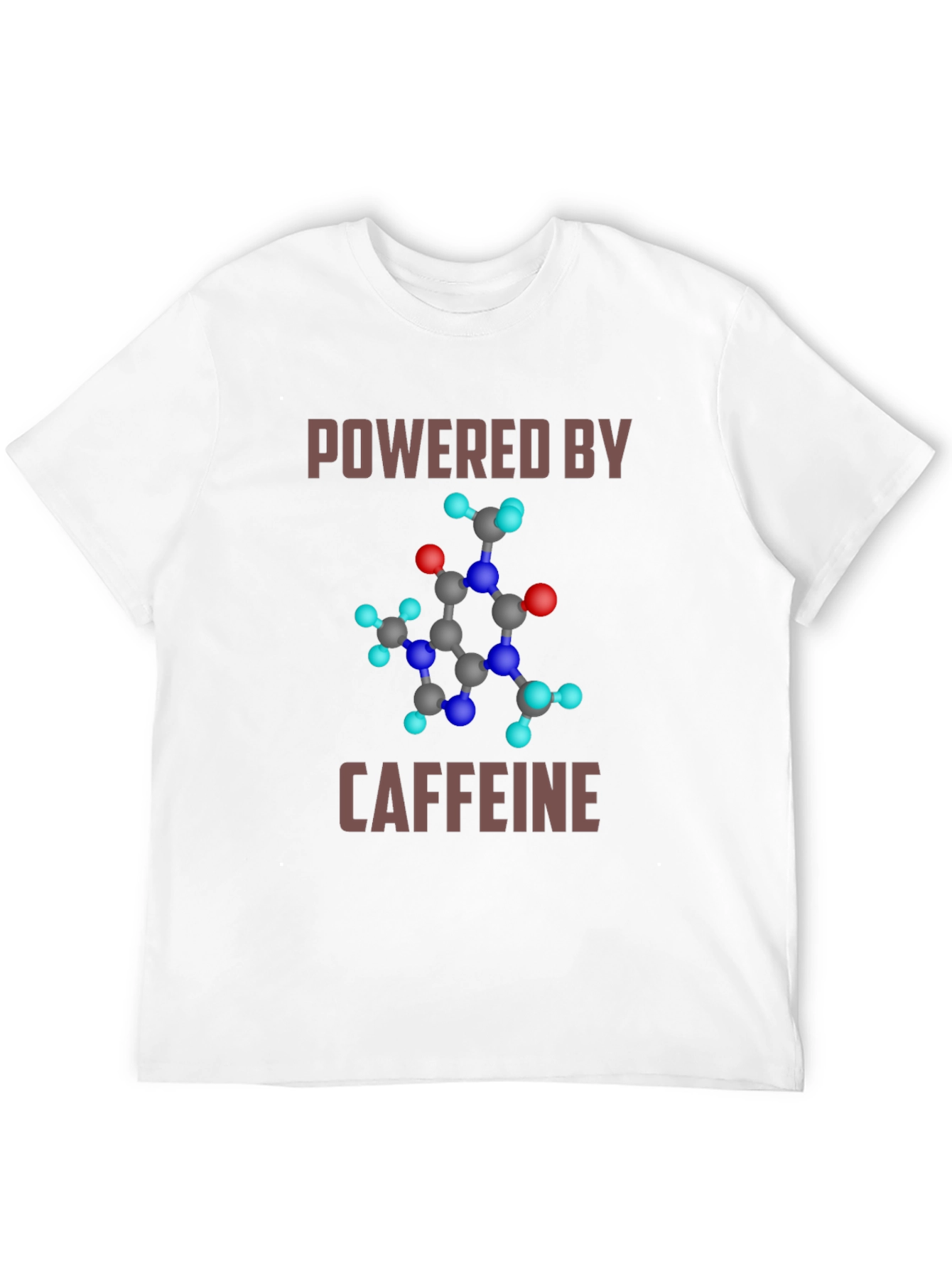 Powered by Caffeine Molecule Graphic T-Shirt
