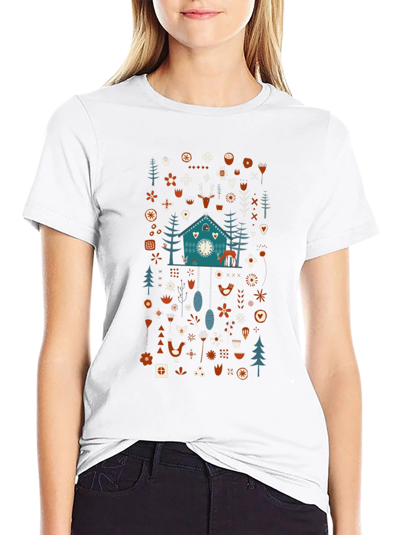 Whimsical Winter Forest Graphic Tee