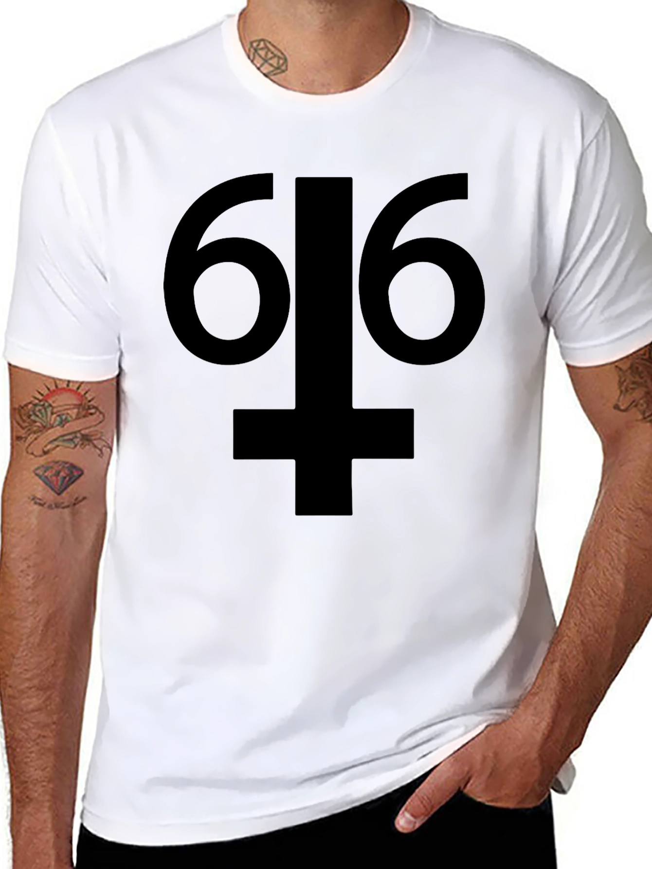 6I6 Symbol Black Graphic Tee - Unisex